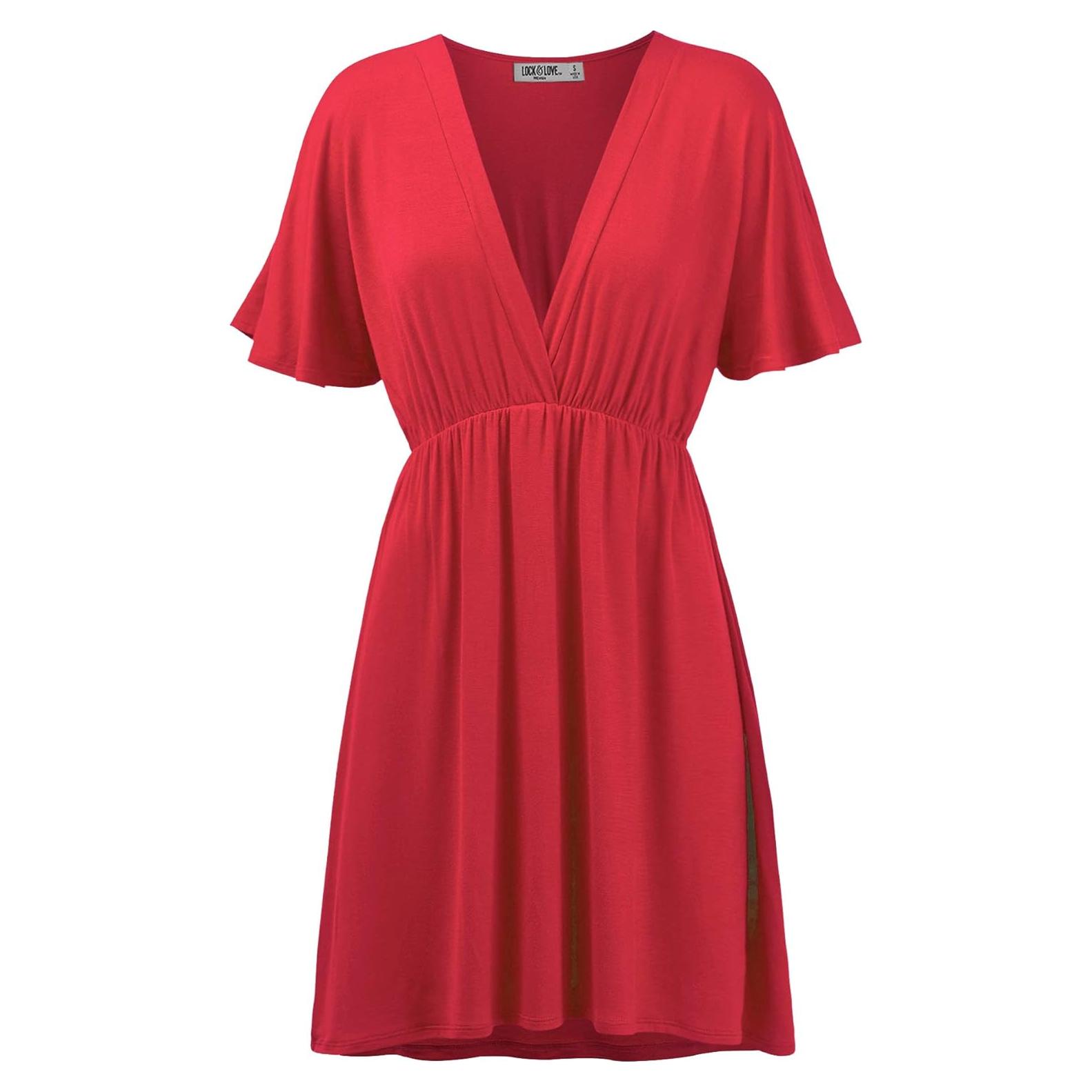 Vestido Casual Kimono Lock and Love Escote V Talla S-3XL