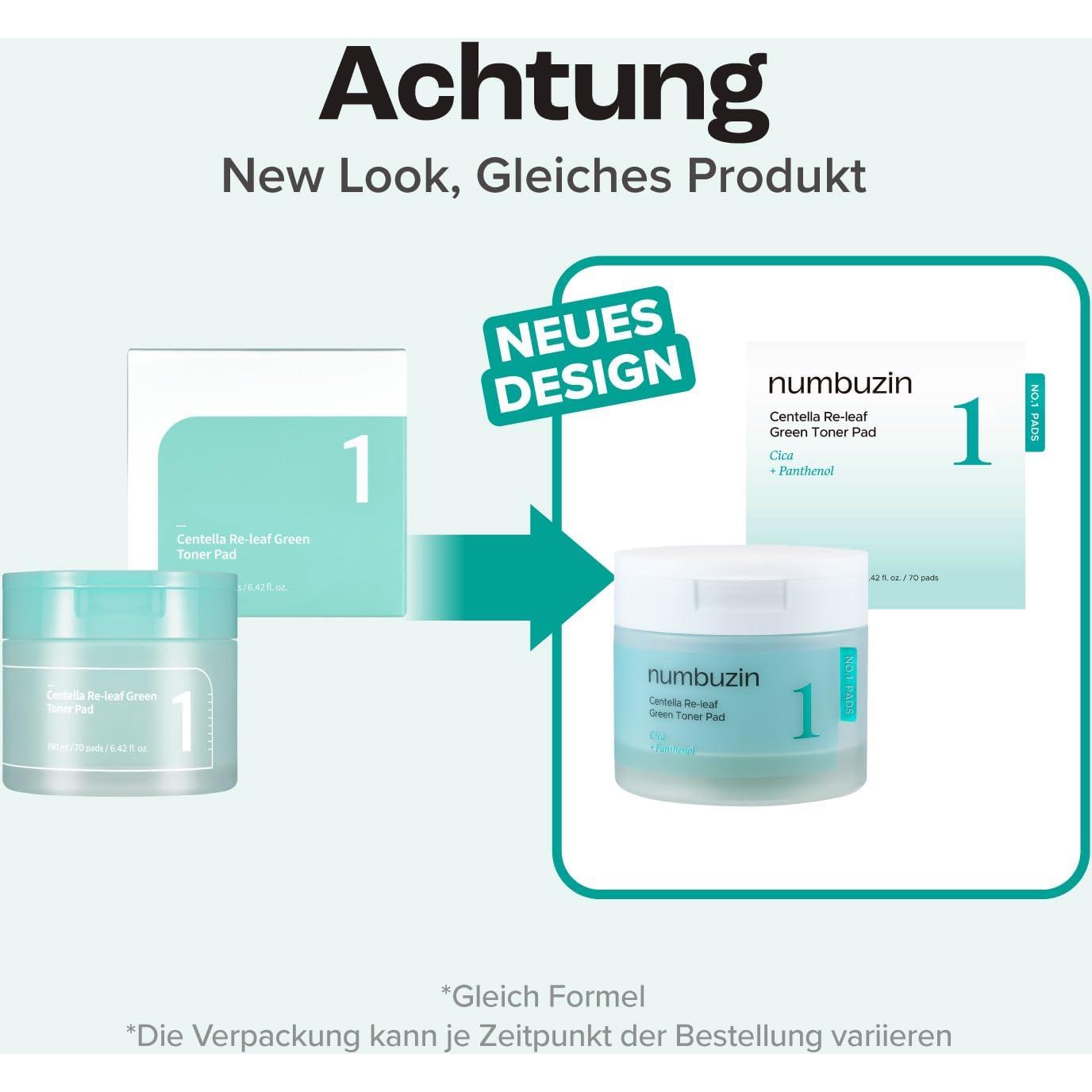 Almohadillas de Tónico Doble Cara Numbuzin No.1 Centella 70 Unidades