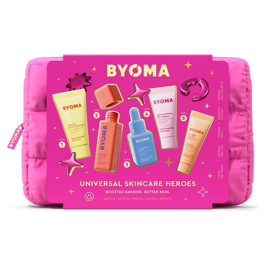 Kit de Cuidado de Piel BYOMA - 5 Piezas Hidratantes con SPF 50