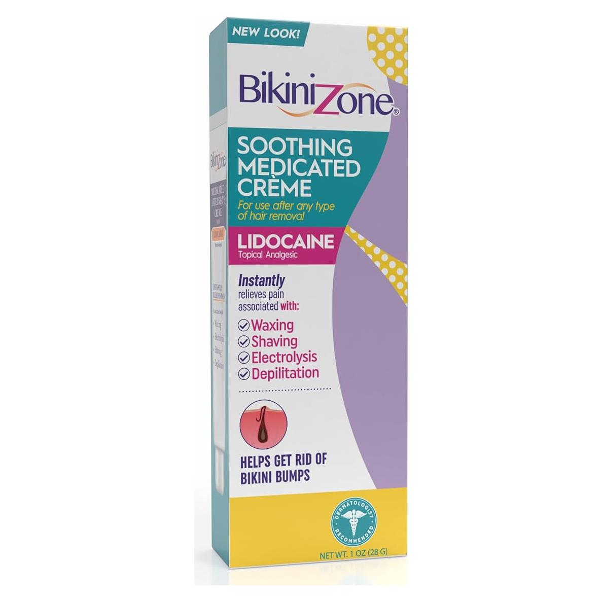 Crema Después de Afeitar Medicada Bikini Zone 28.35 g con Lidocaína