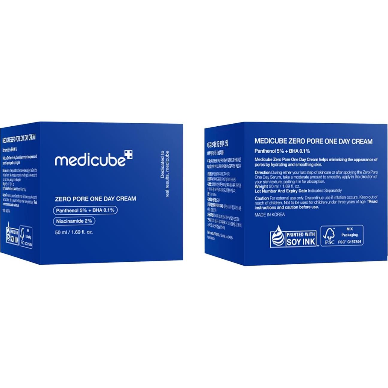 Medicube Zero Pore Crema Refinadora 49.8 ml - Controla Aceite