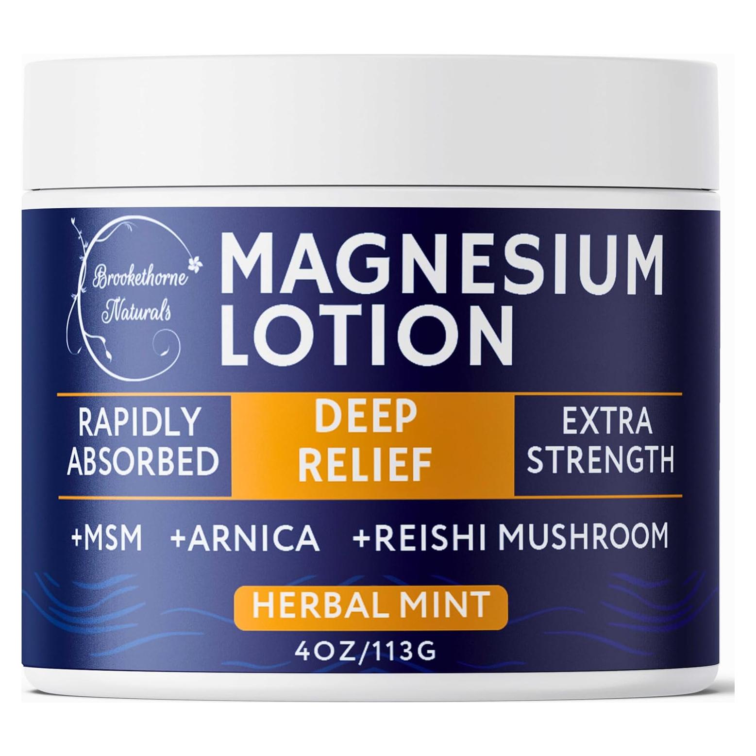 Crema Tópica de Magnesio Brookethorne 113.4g - Alivio Muscular