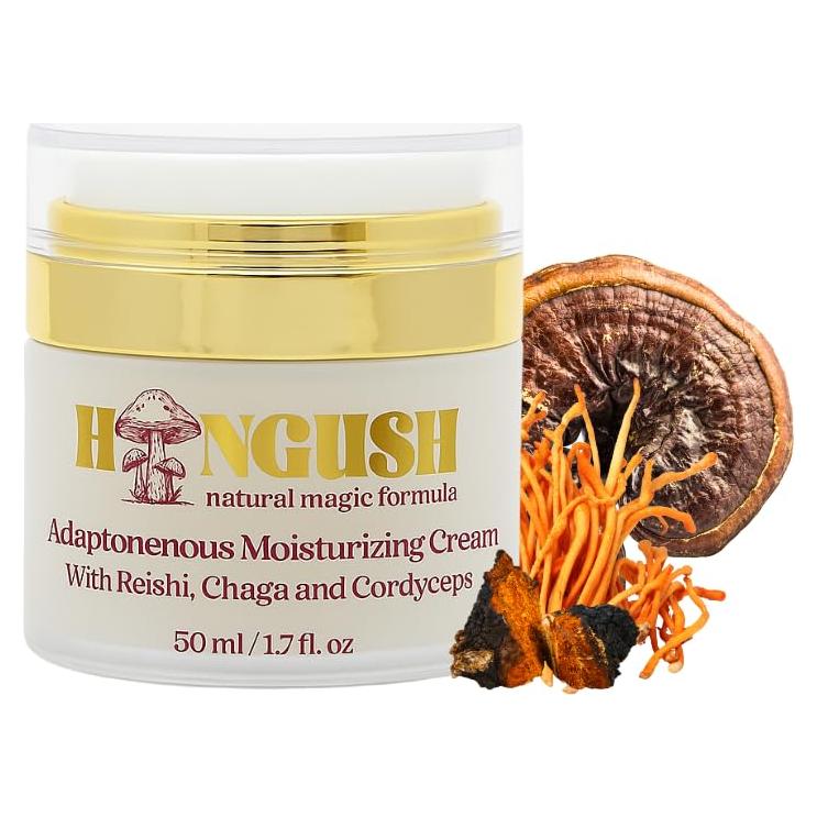 Crema Facial Hidratante HONGUSH 50ml con Hongos Adaptógenos