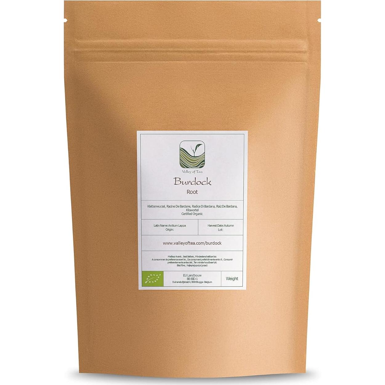 Té de raíz de bardana orgánico Valle del Té 100g