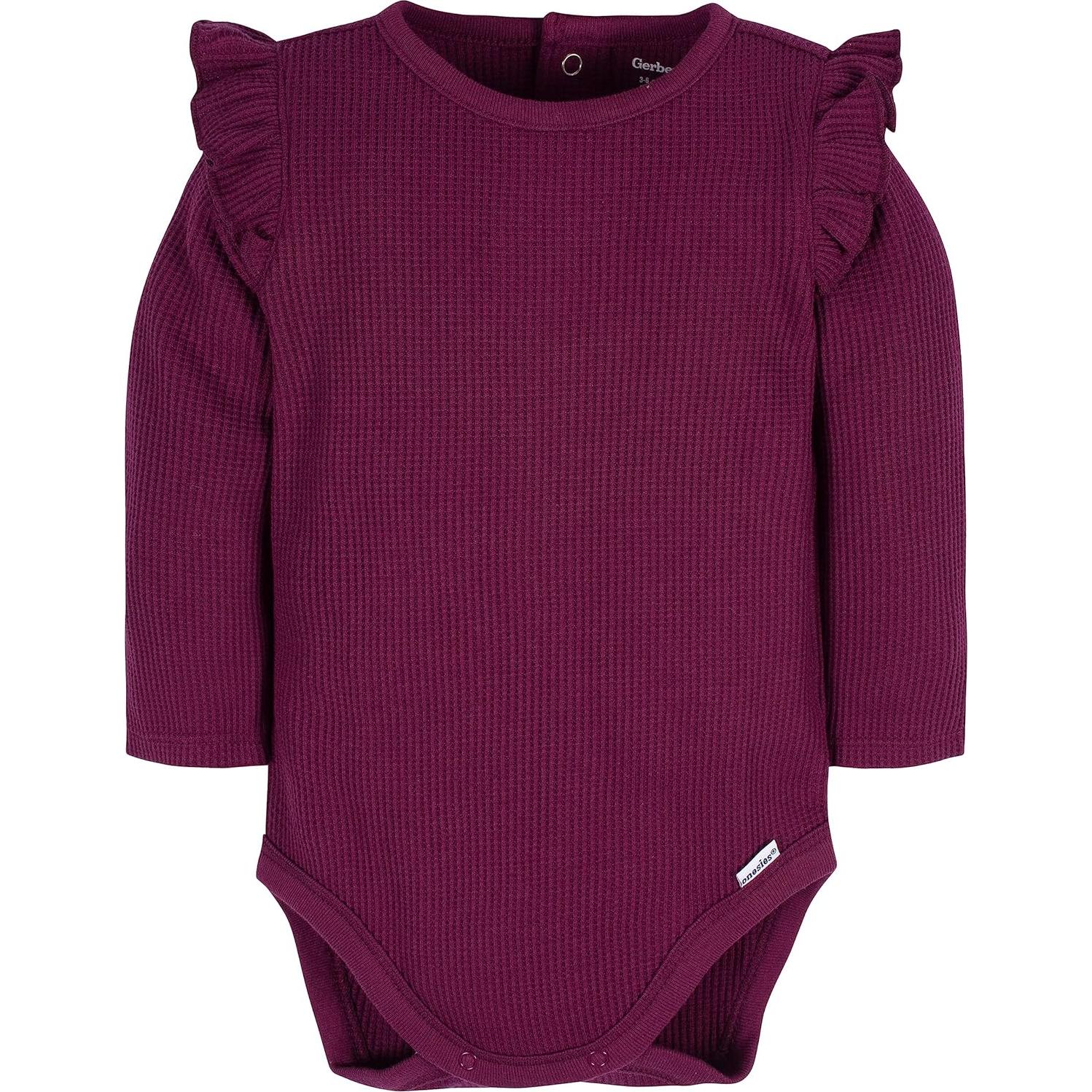 Bodies de Manga Larga Gerber para Bebé 6-9 Meses 2 Piezas