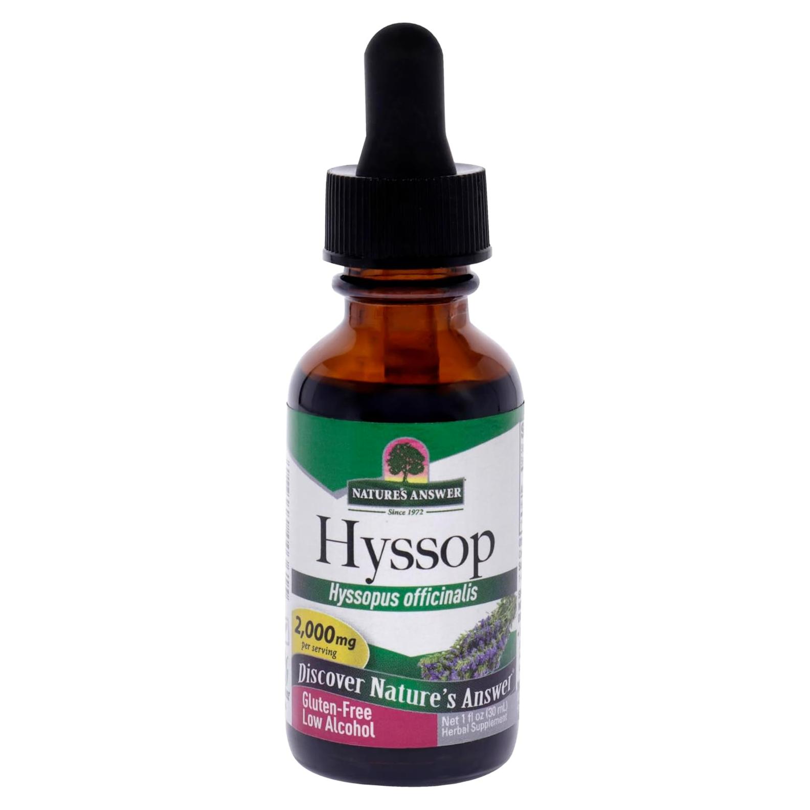 Extracto de Hisopo Nature's Answer 30 ml - Salud y Bienestar