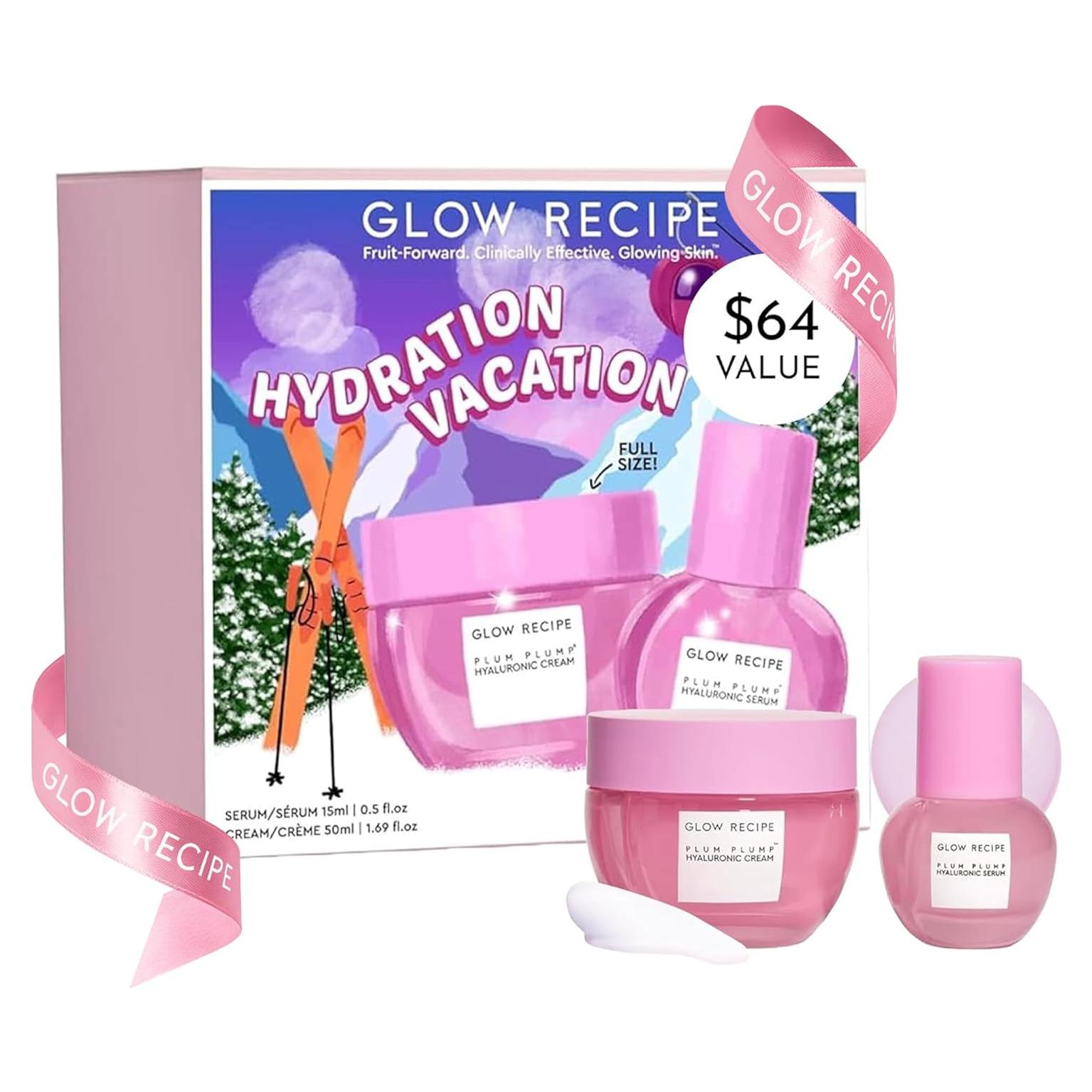 Set de Cuidado de Piel Glow Recipe - Hidratante Ácido Hialurónico