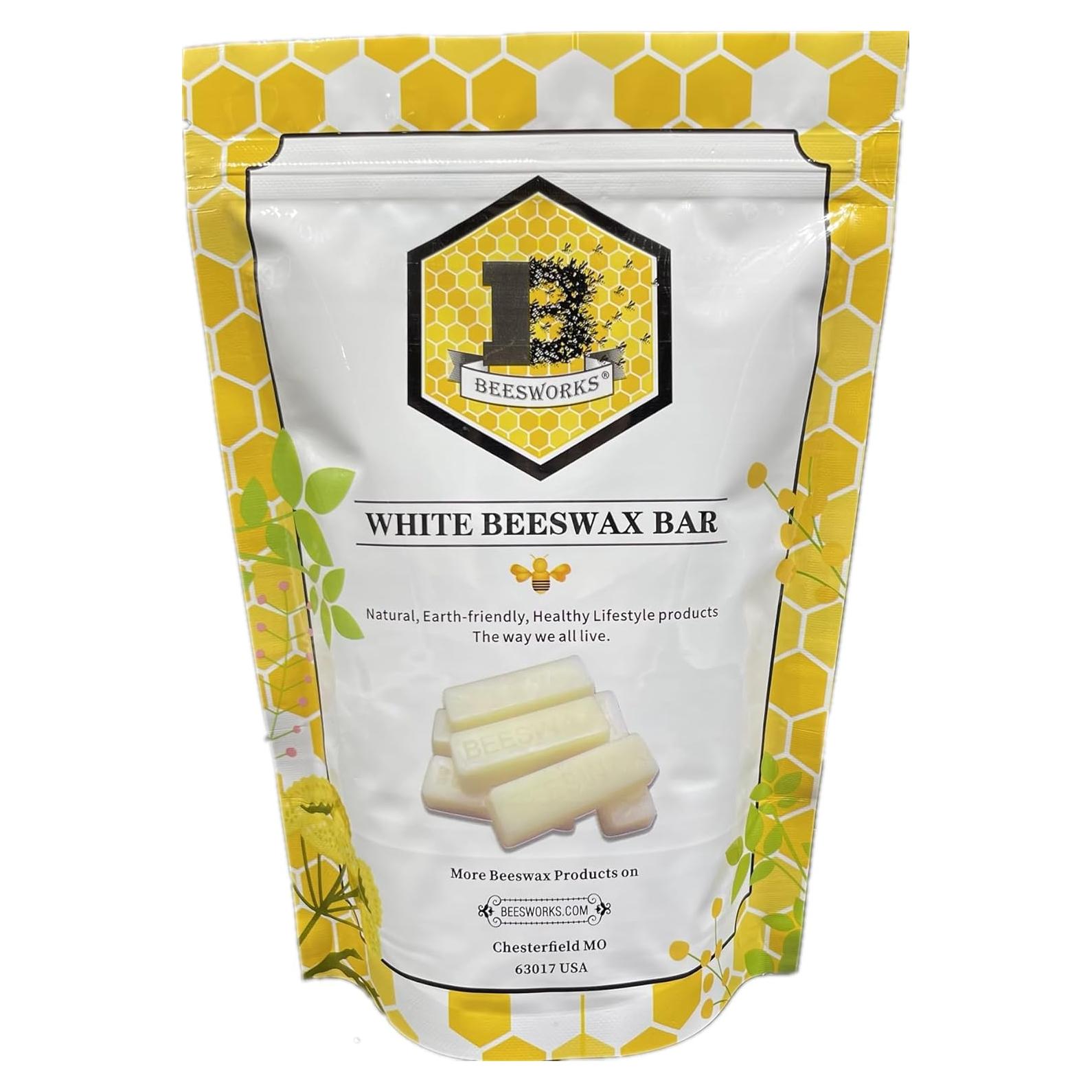 Cera de Abeja Blanca Beesworks 170 g - Grado Cosmético DIY