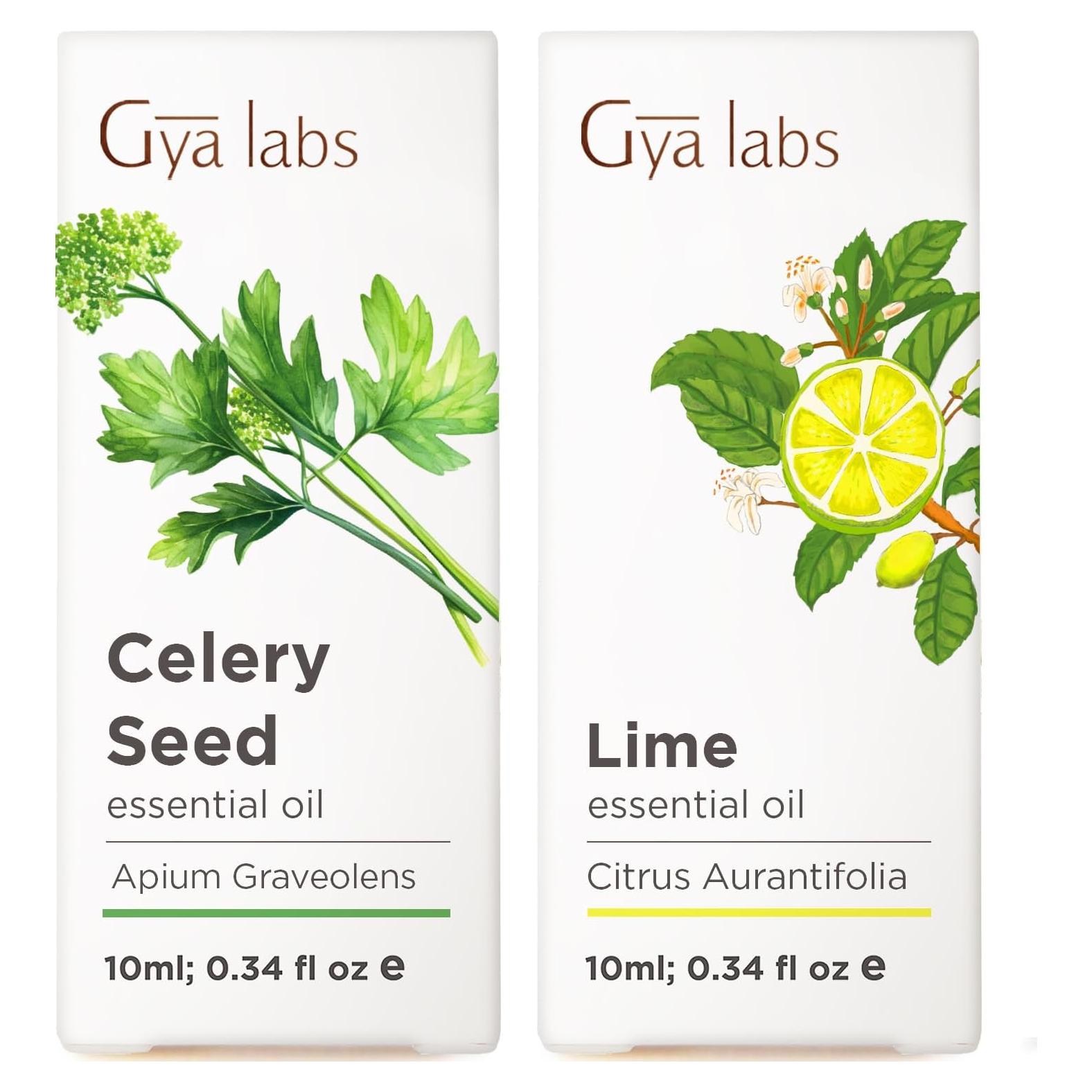 Set de Aceites Esenciales Gya Labs 100% Naturales 2x10ml