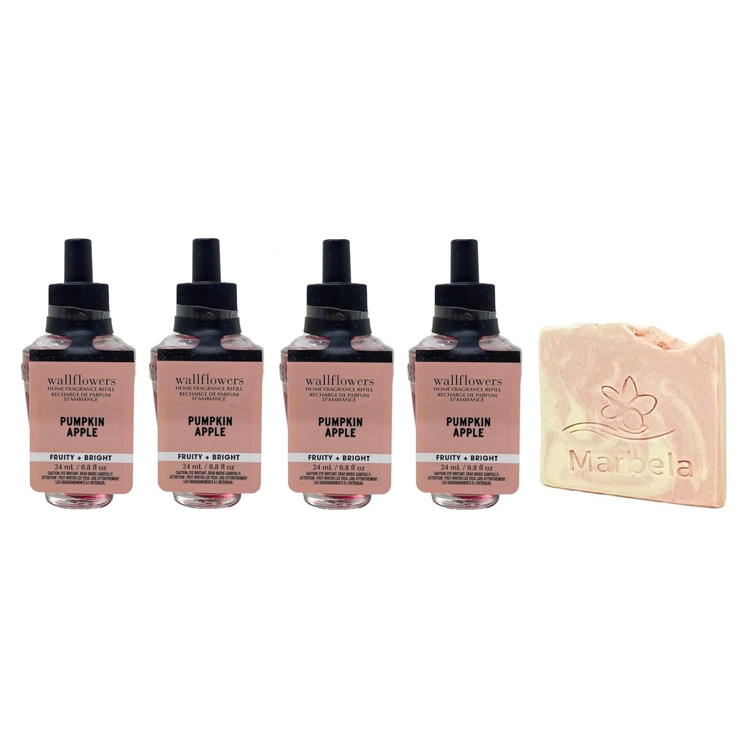 Rellenos de Fragancia Calabaza y Manzana Baño y Cuerpo 4x24mL