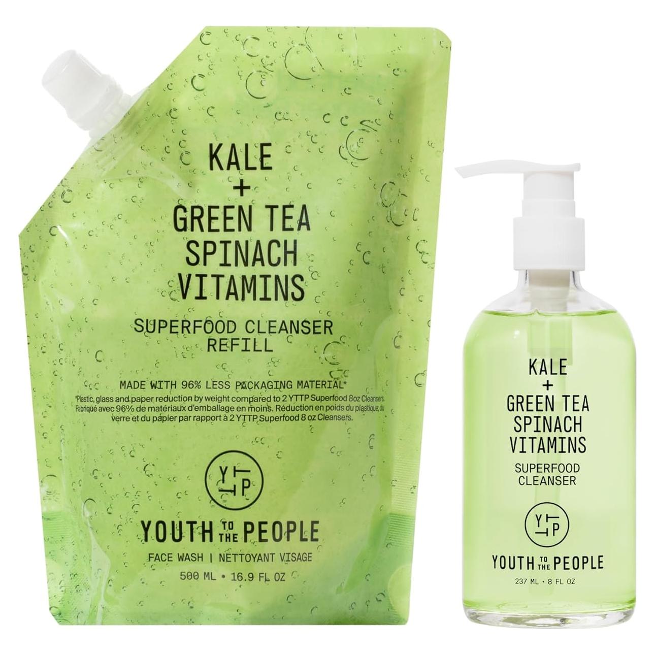 Conjunto de Recarga Limpiador Facial Youth To The People 681g