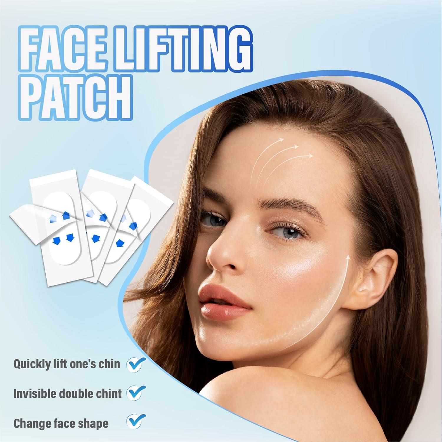 Cinta Levantadora Facial Invisible YAGUVI 128 Piezas Efecto V