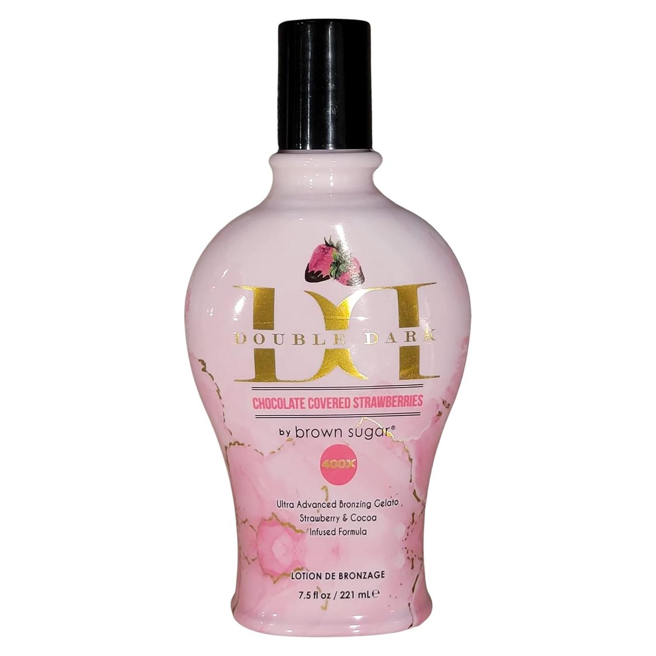 Loción Bronceadora Chocolate Negro 400X con Fresa 212 g