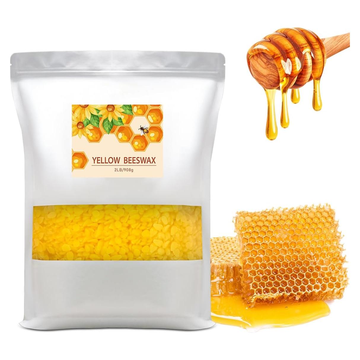 Pellets de Cera de Abeja 0.91KG Fasize - 100% Orgánica para DIY