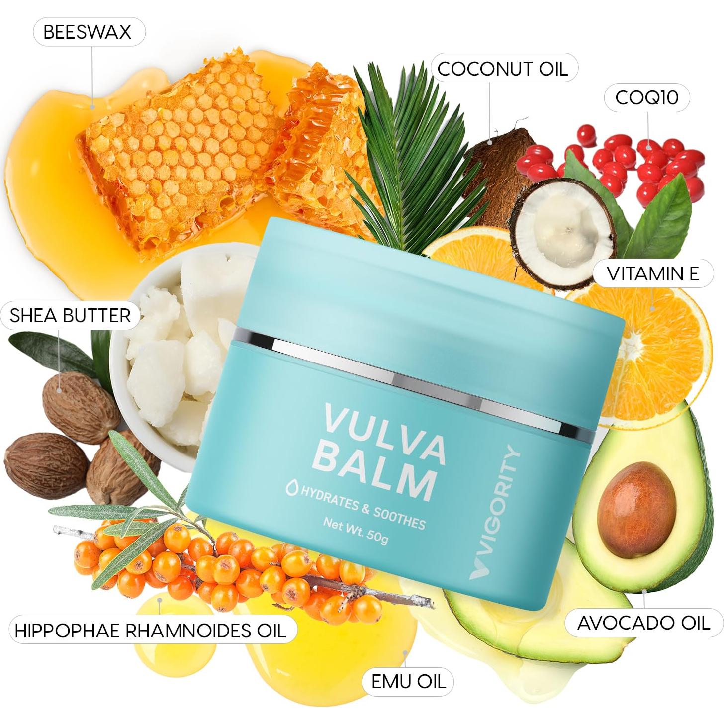 Bálsamo Vulva Hidratante Vigority 49.6g - Alivio Sequedad Menopausia