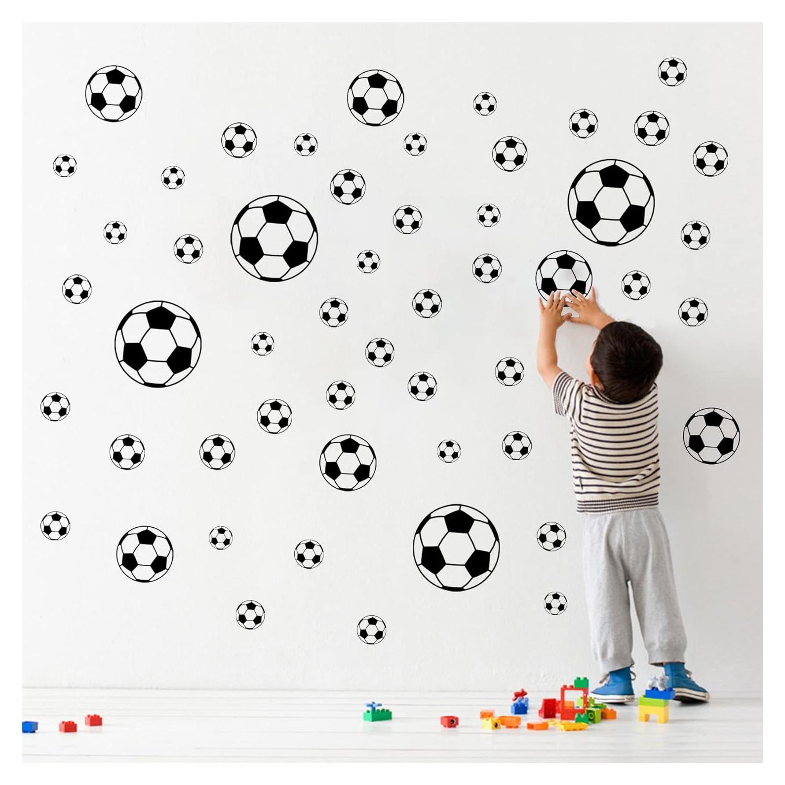 52 Pegatinas de Fútbol Hanlongyu para Decoración de Pared