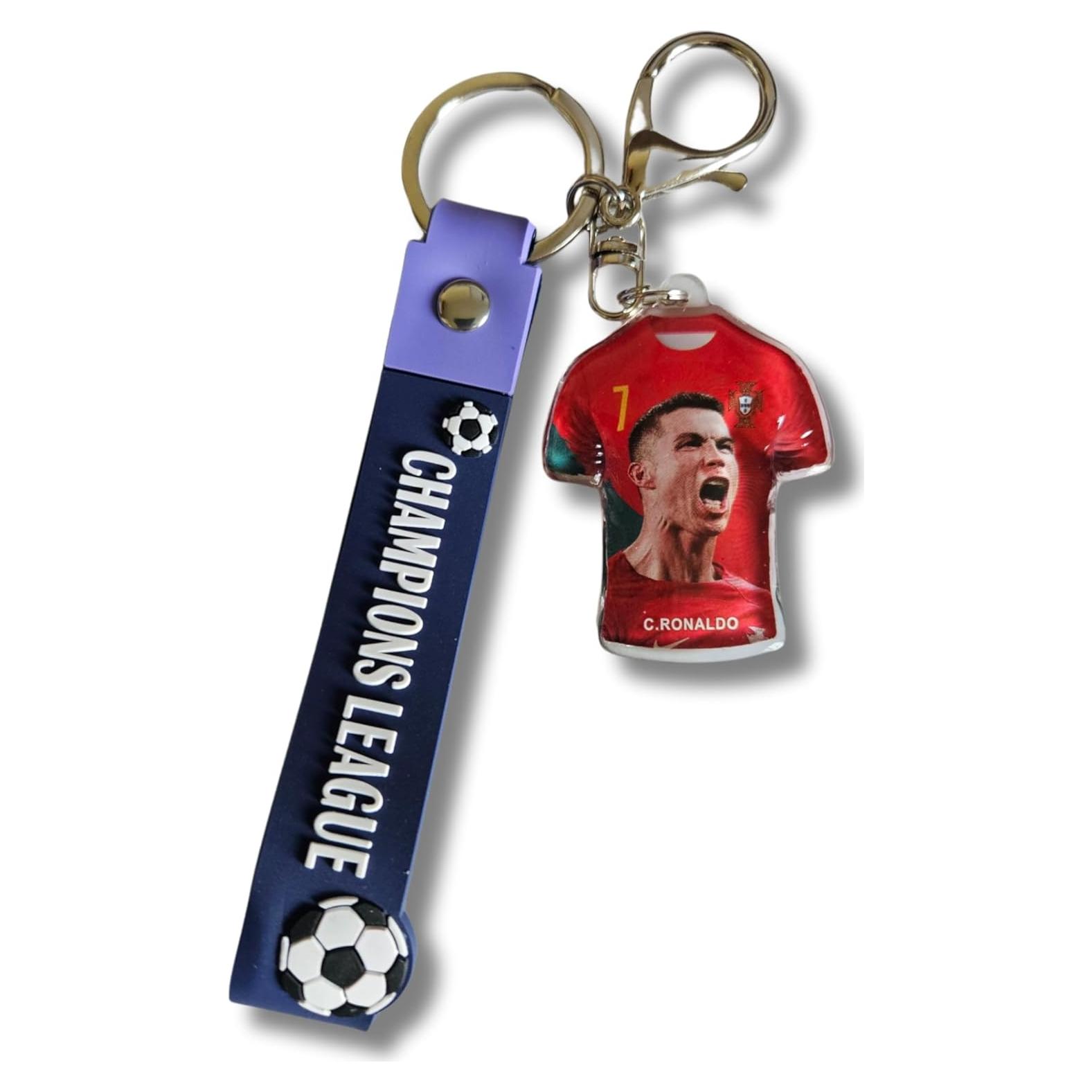 Llavero Cristiano Ronaldo Sonriente - Regalo para Fans de Fútbol