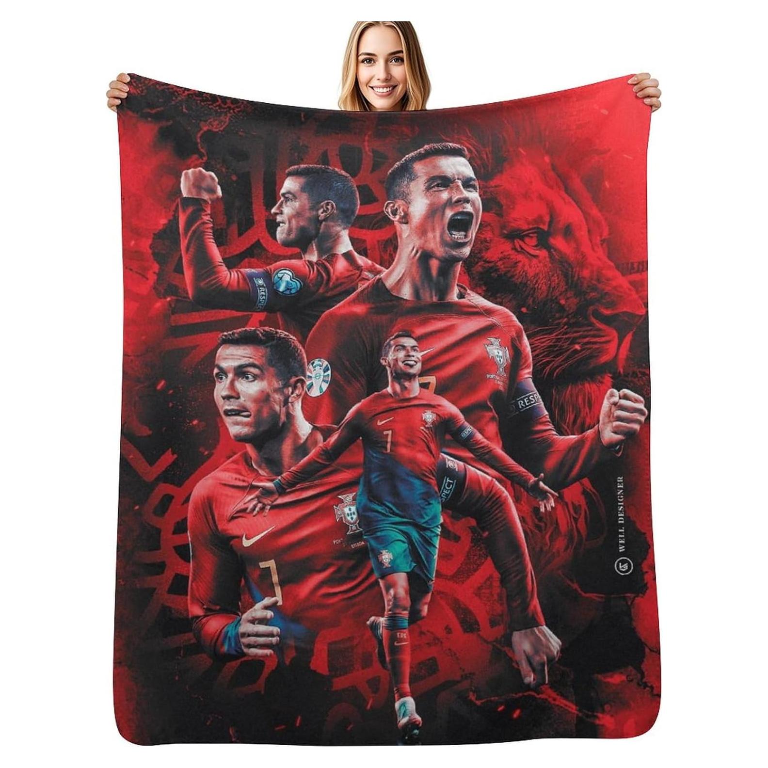 Manta de Fútbol Lemtoie 127x101.6 cm Franela Suave