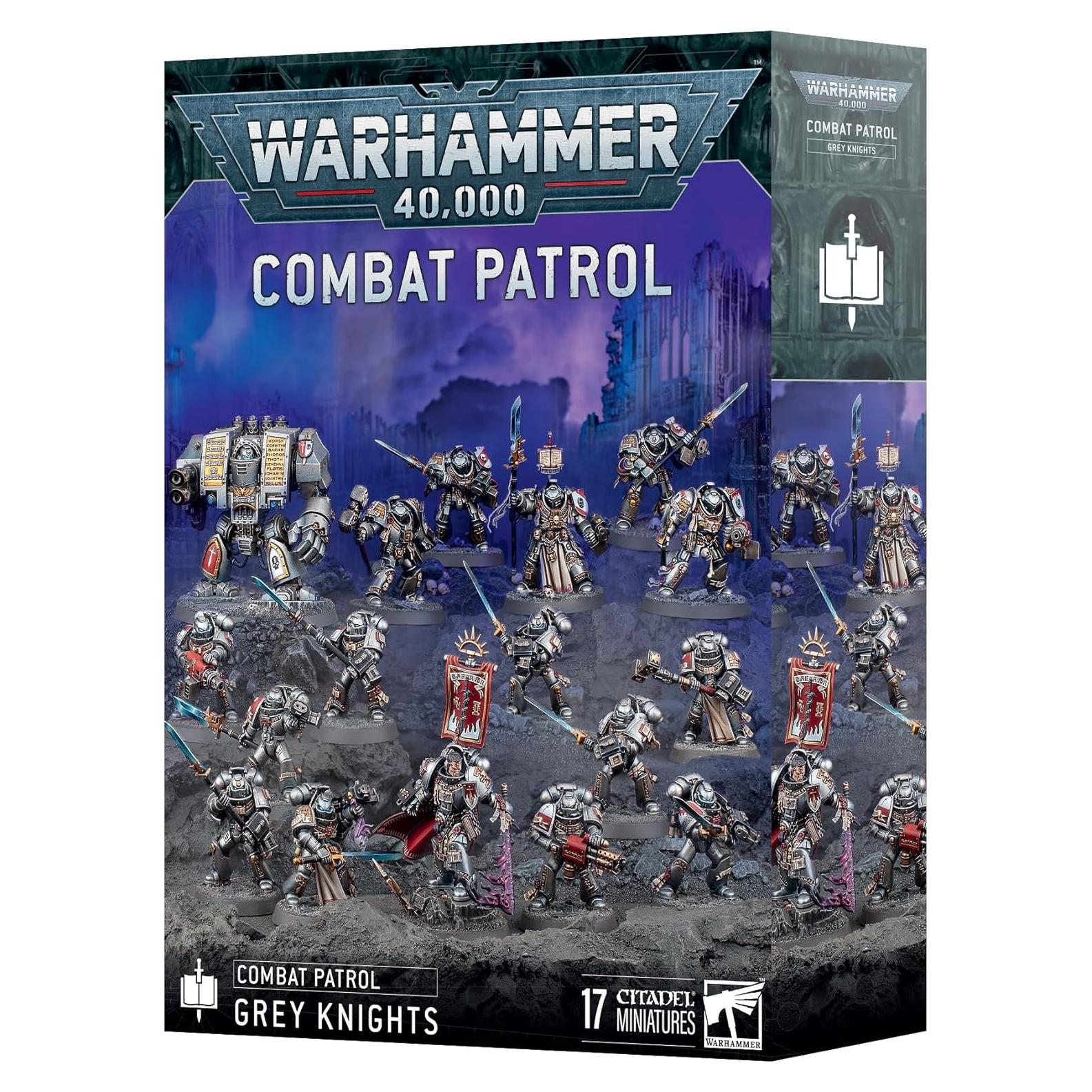 Warhammer 40K Patrulla de Combate Caballeros Grises 17 Miniaturas
