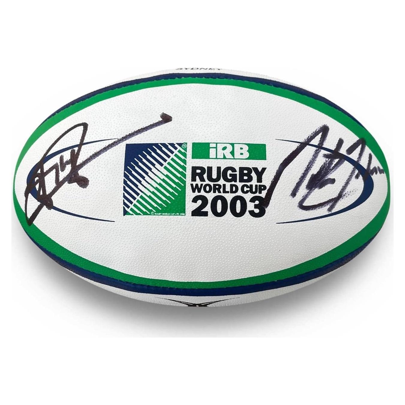 Balón de Rugby Réplica Final Copa del Mundo 2003 Firmado