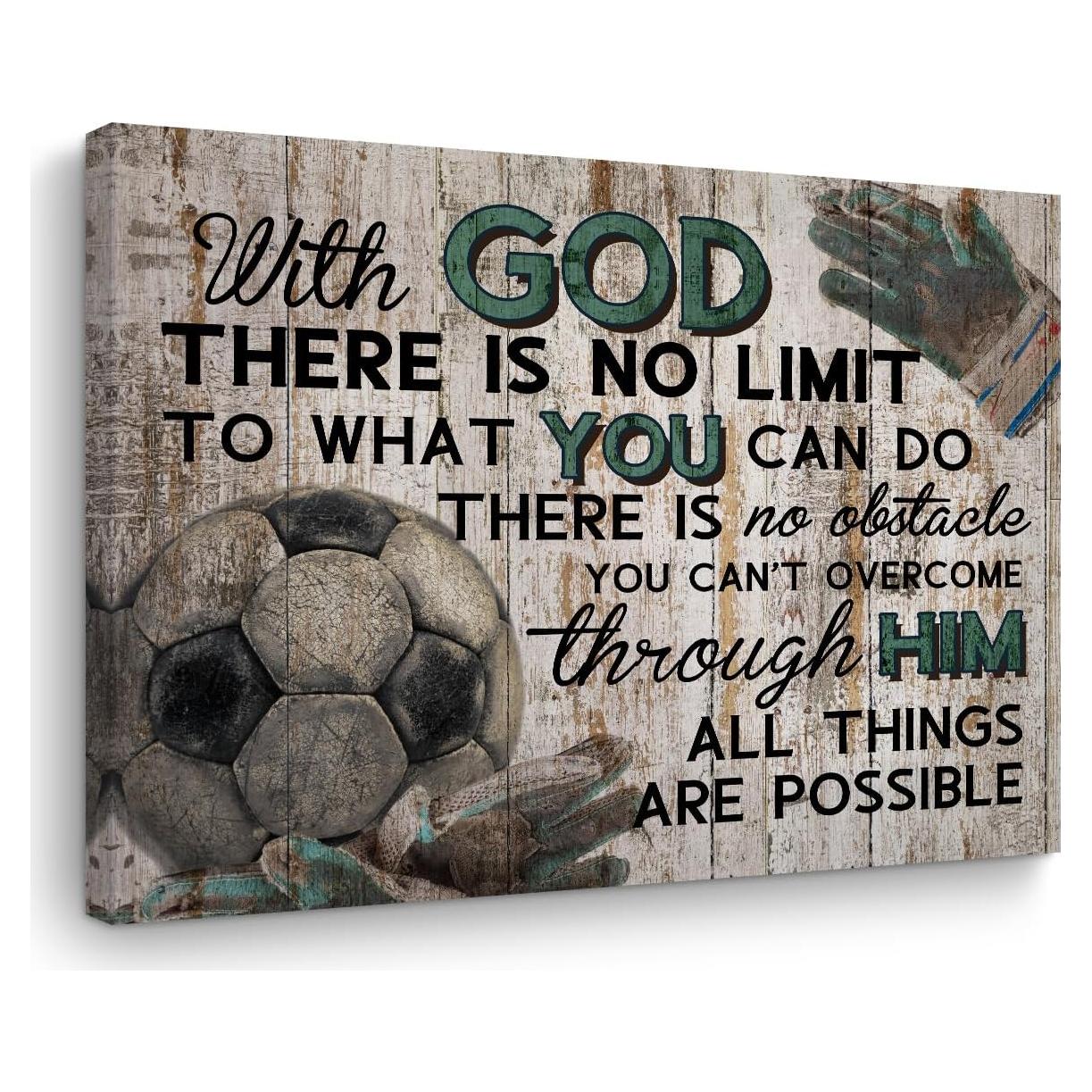 Cuadro en Lienzo TBT 38x29 cm Decoración de Pared Fútbol