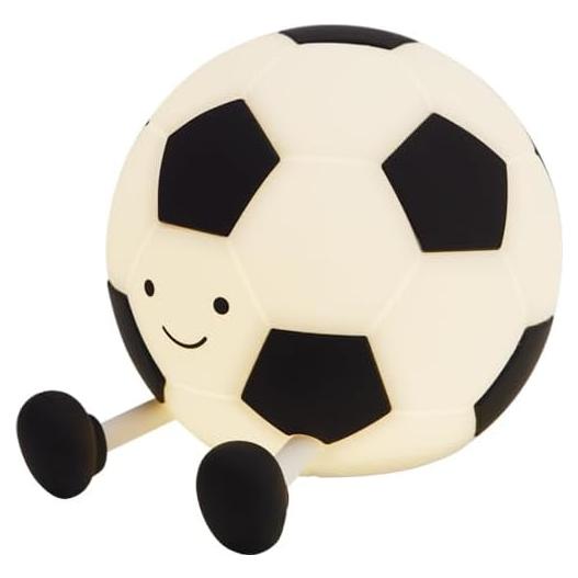 Lámpara de Noche Fútbol QANYI, Luz Regulable, 3 Modos