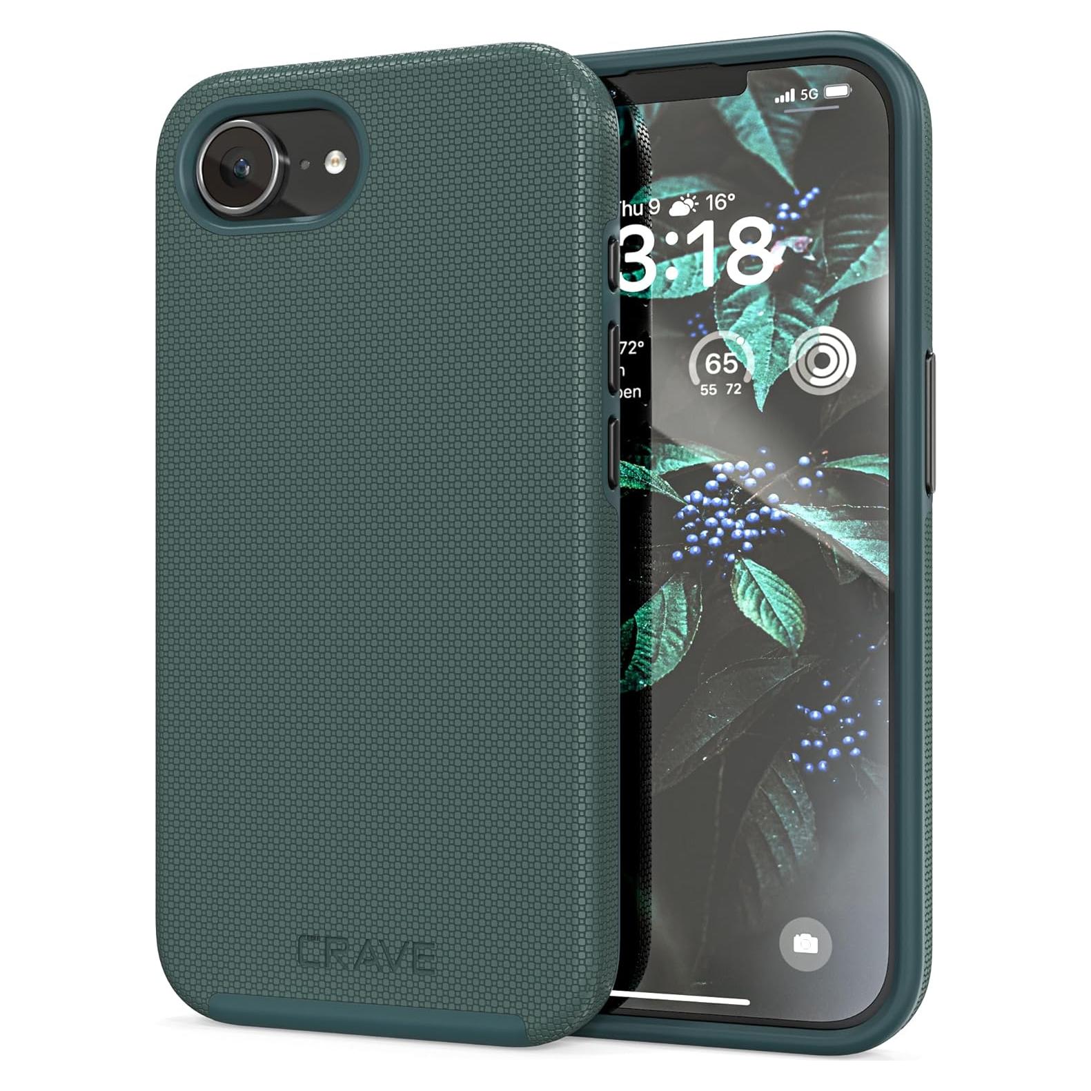 Funda Dual Guard Crave para iPhone 16e - Verde Bosque