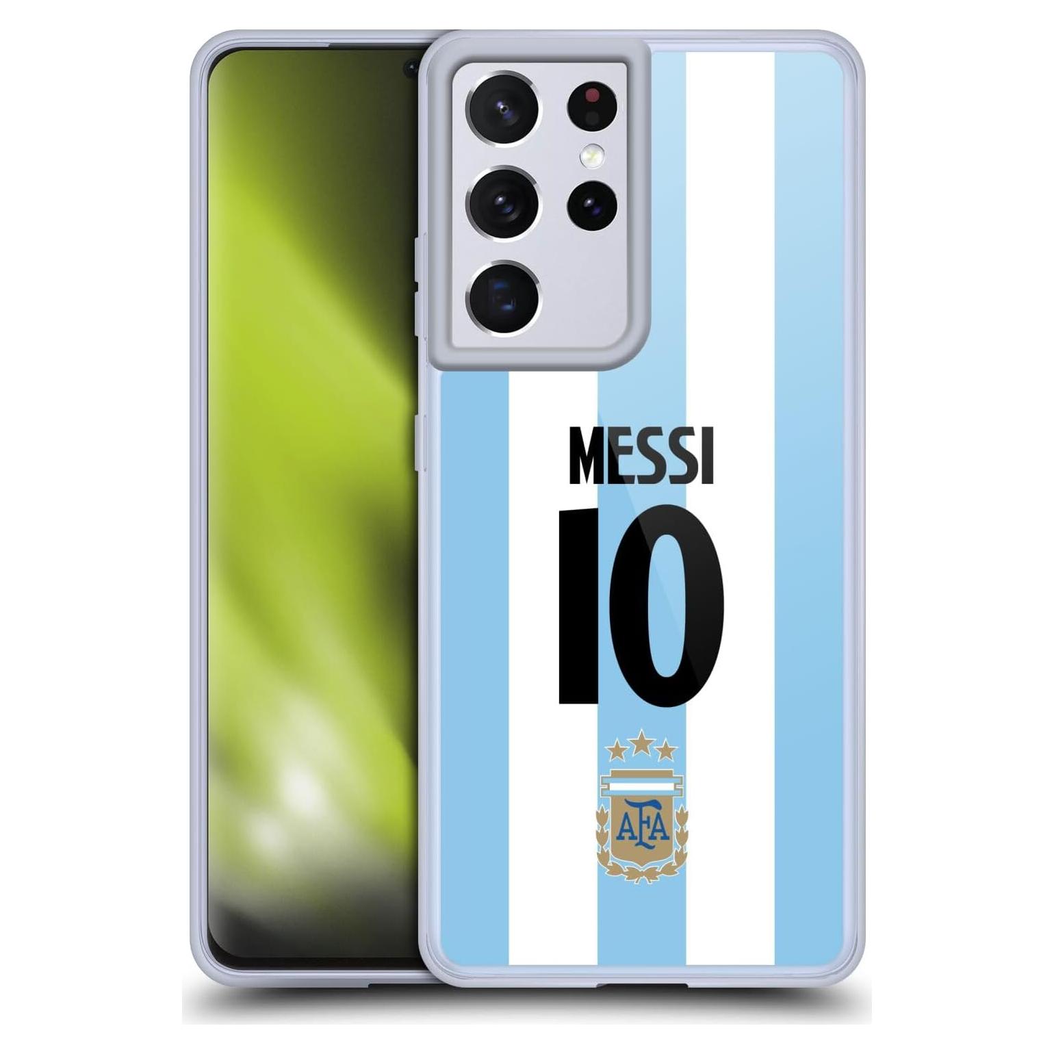 Funda de Gel Oficial AFA Lionel Messi para Samsung S21 Ultra