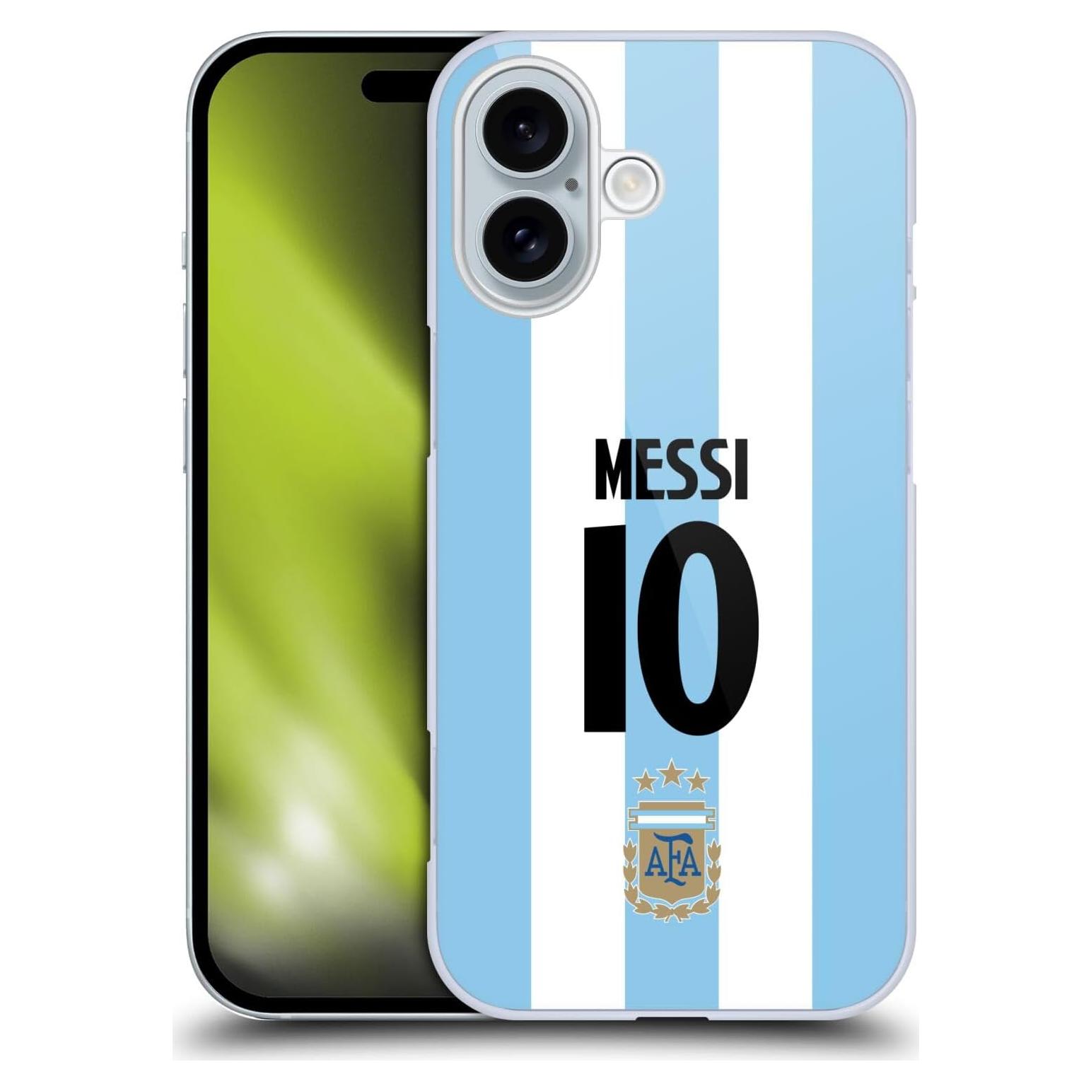 Funda Dura Licenciada Argentina Fútbol Lionel Messi iPhone 16