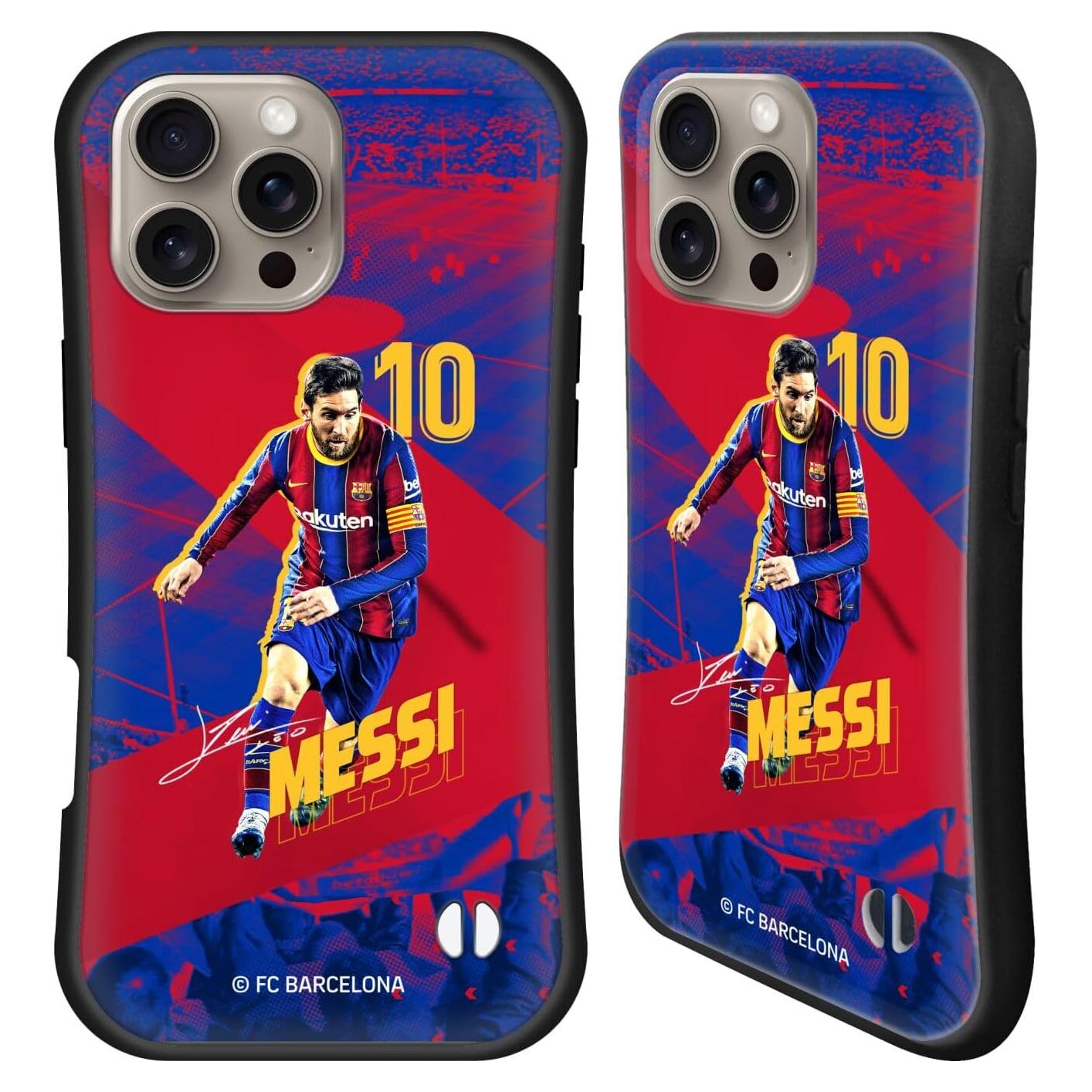 Funda Híbrida FC Barcelona Lionel Messi para iPhone 16 Pro Max