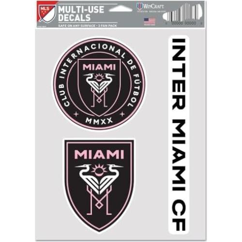 Calcomanías Multiuso Fan 3 Pack Wincraft Inter Miami CF