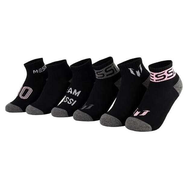 Calcetines de Tobillo Messi para Niños - Paquete de 6 Unidades