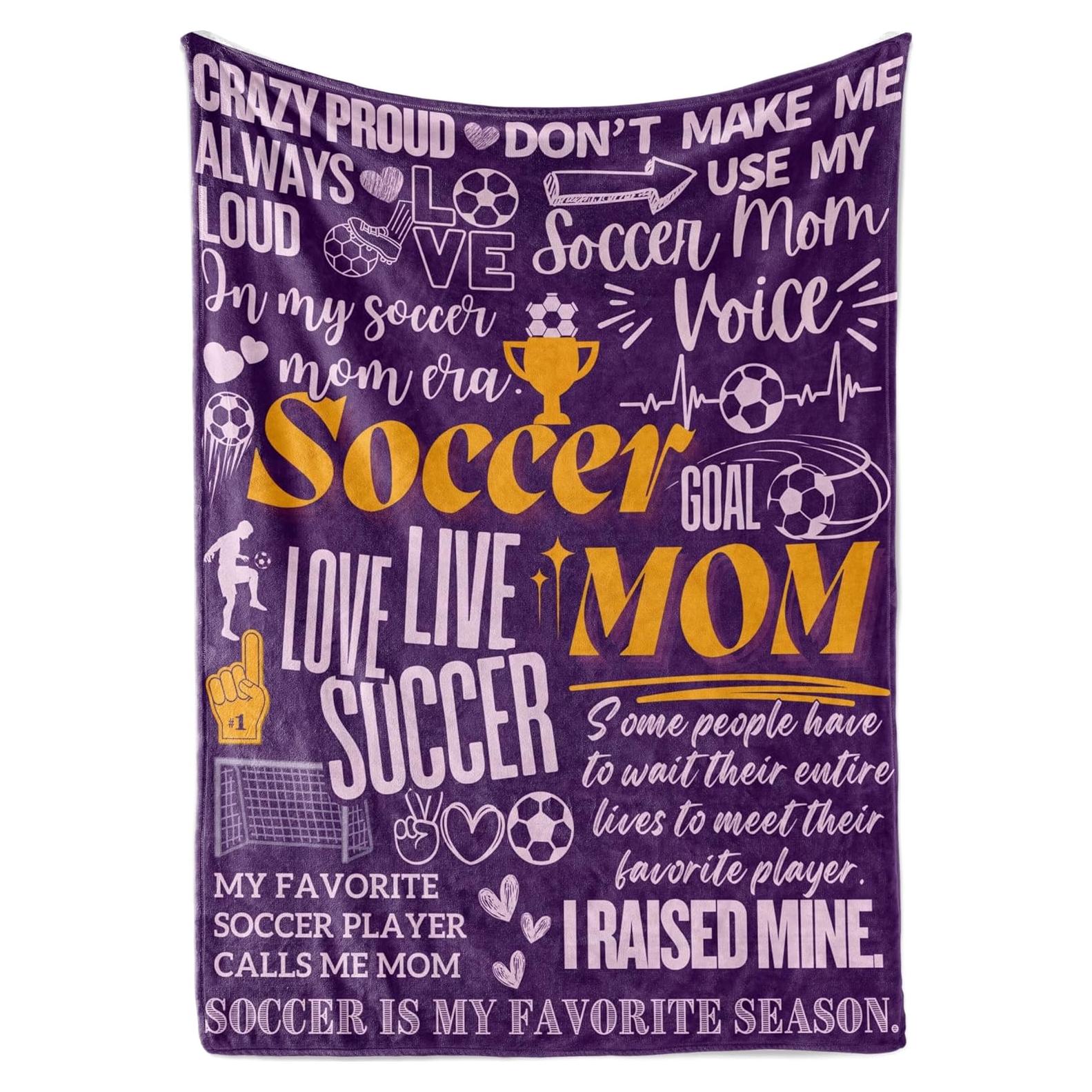 Manta de Fútbol para Mamás Huglanket 127x165 cm Púrpura