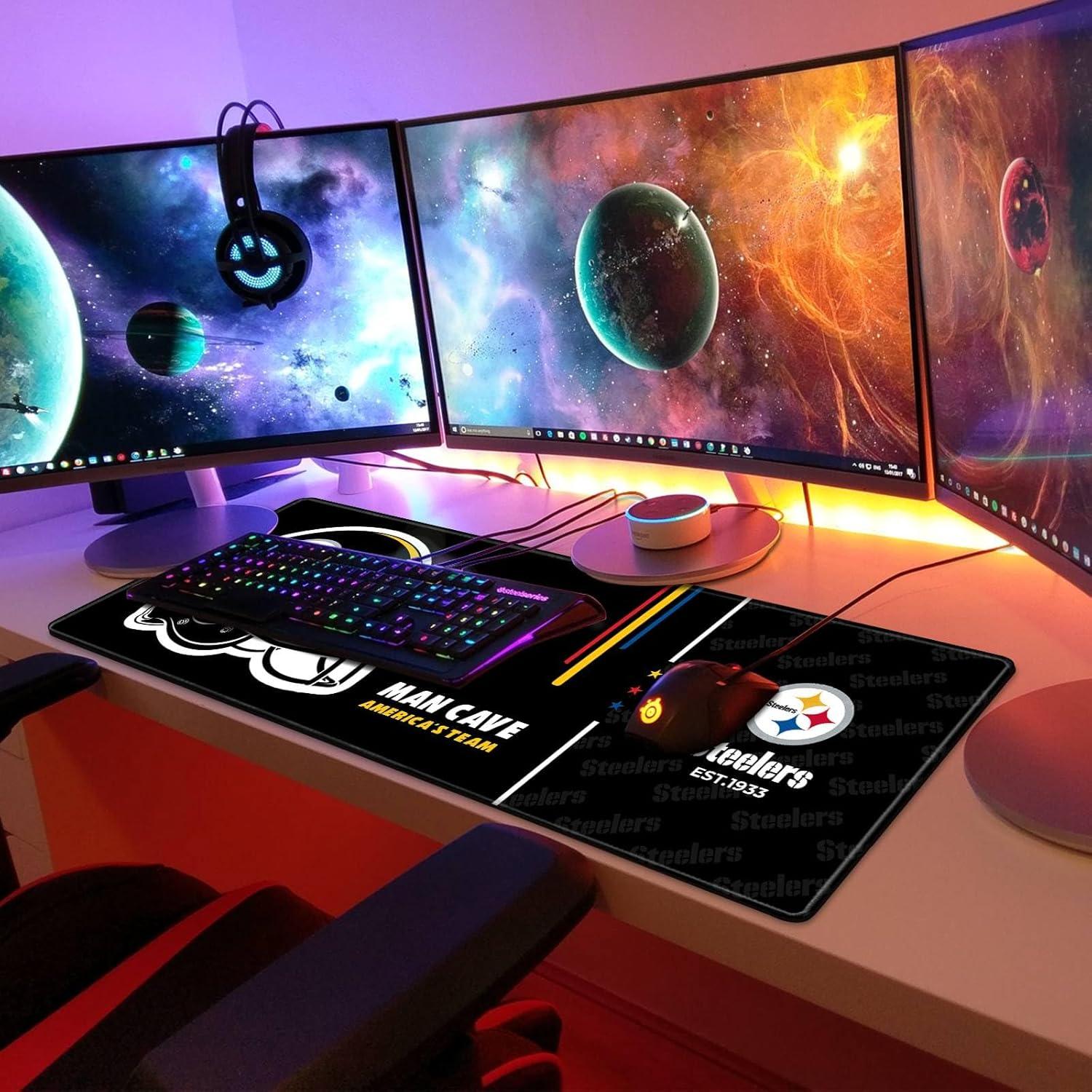 Alfombrilla de Ratón Grande AYYQHC 80x30 cm Bordes Cosidos