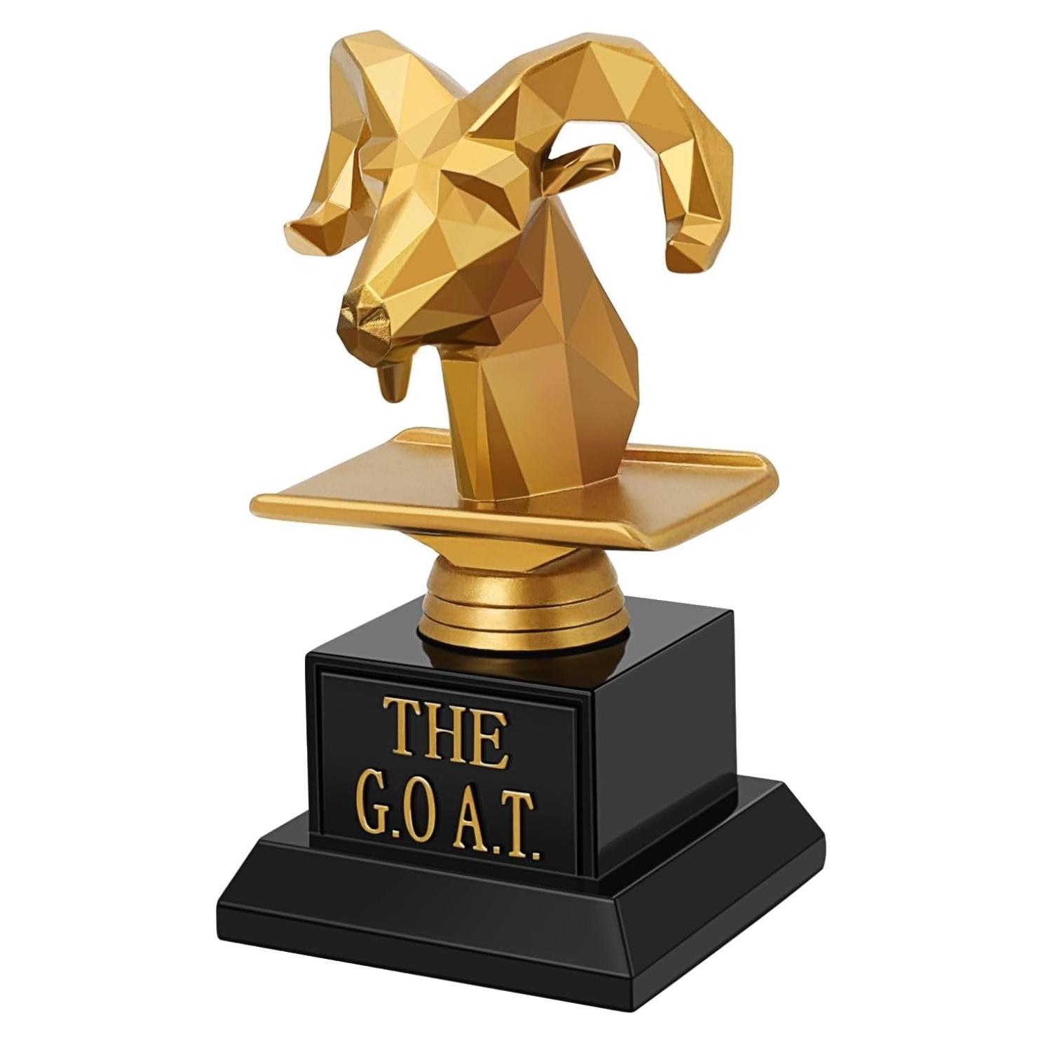 Trofeo Divertido Flexzion G.O.A.T. con Estatua de Cabra