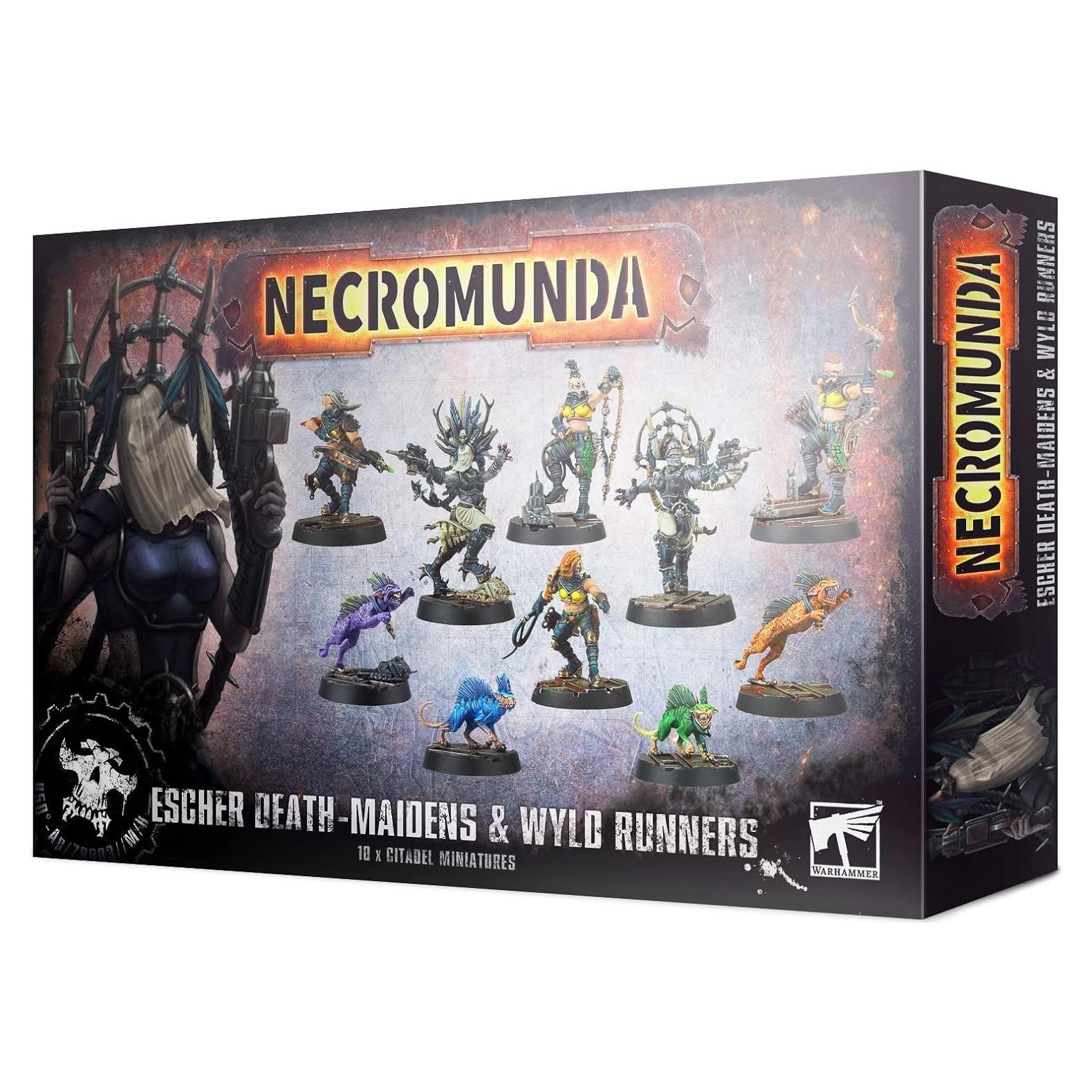 Miniaturas Warhammer Necromunda Escher Death Maidens y Wyld Runners