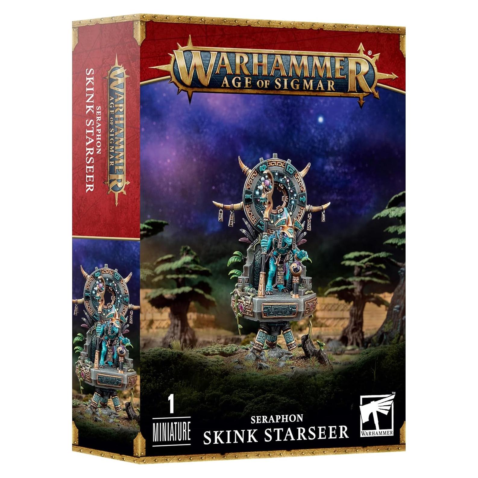 Mago Skink STARSEER Seraphon Games Workshop - 10 cm