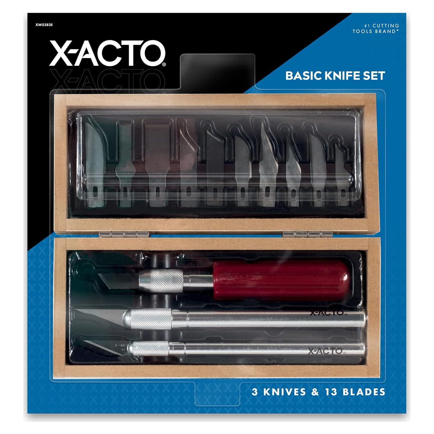 Juego de Cuchillos Básico X-Acto XW5282E Acero Inoxidable