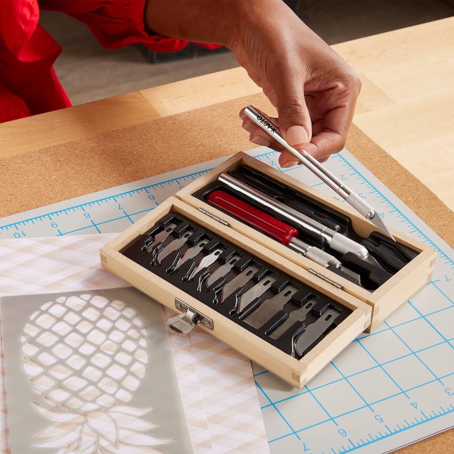 Juego de Cuchillos Básico X-Acto XW5282E Acero Inoxidable