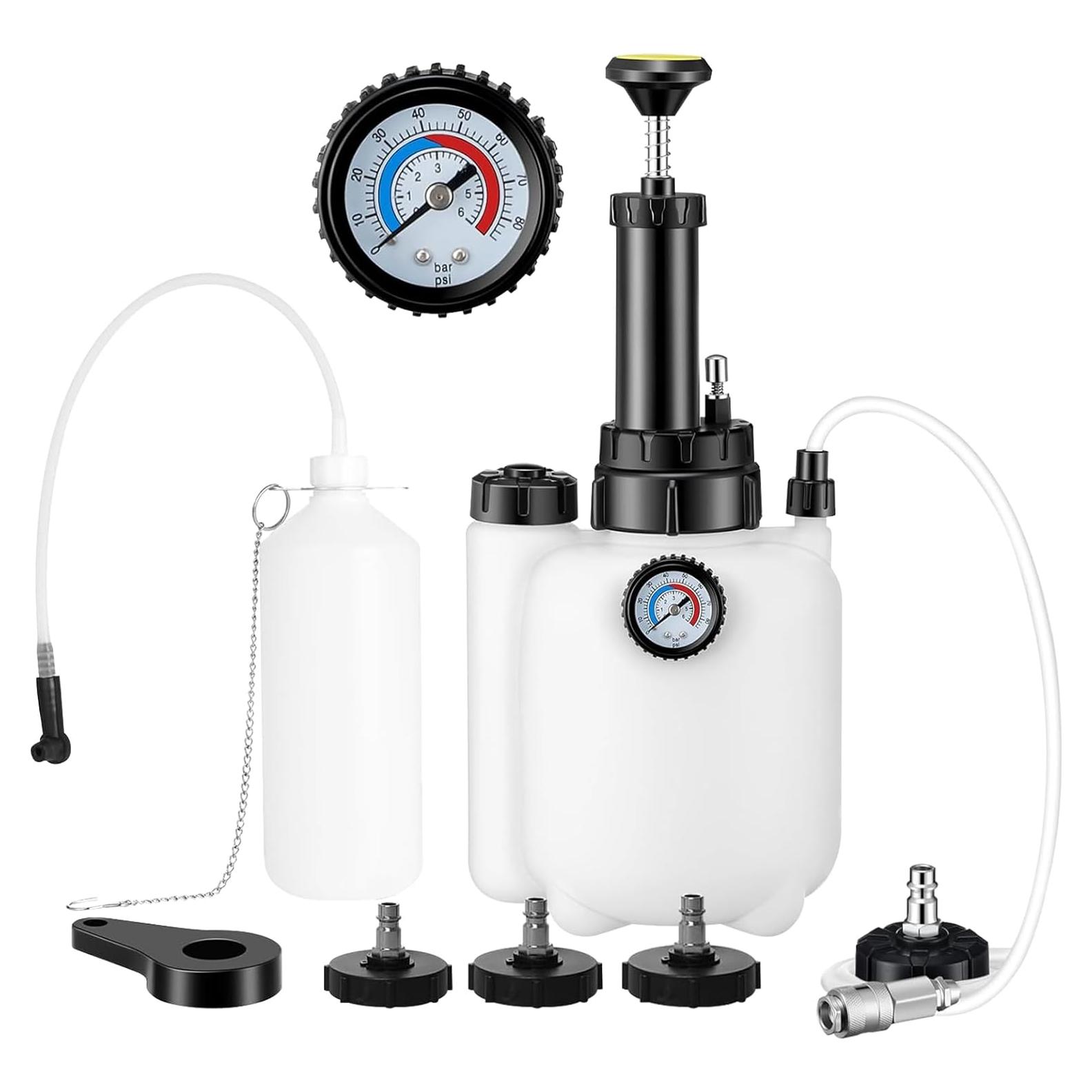 Kit de purga de frenos a presión BESTGLOAL 3L con adaptadores