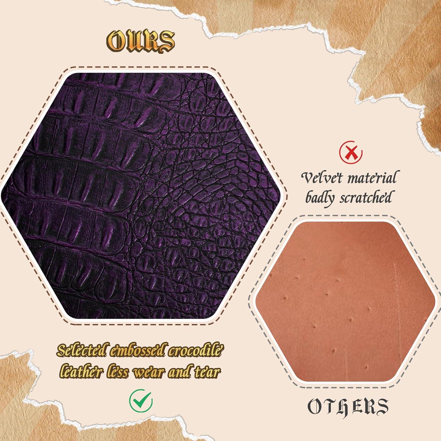 Bandeja de Dados Hexagonal Byhoo Púrpura, Plegable y Duradera