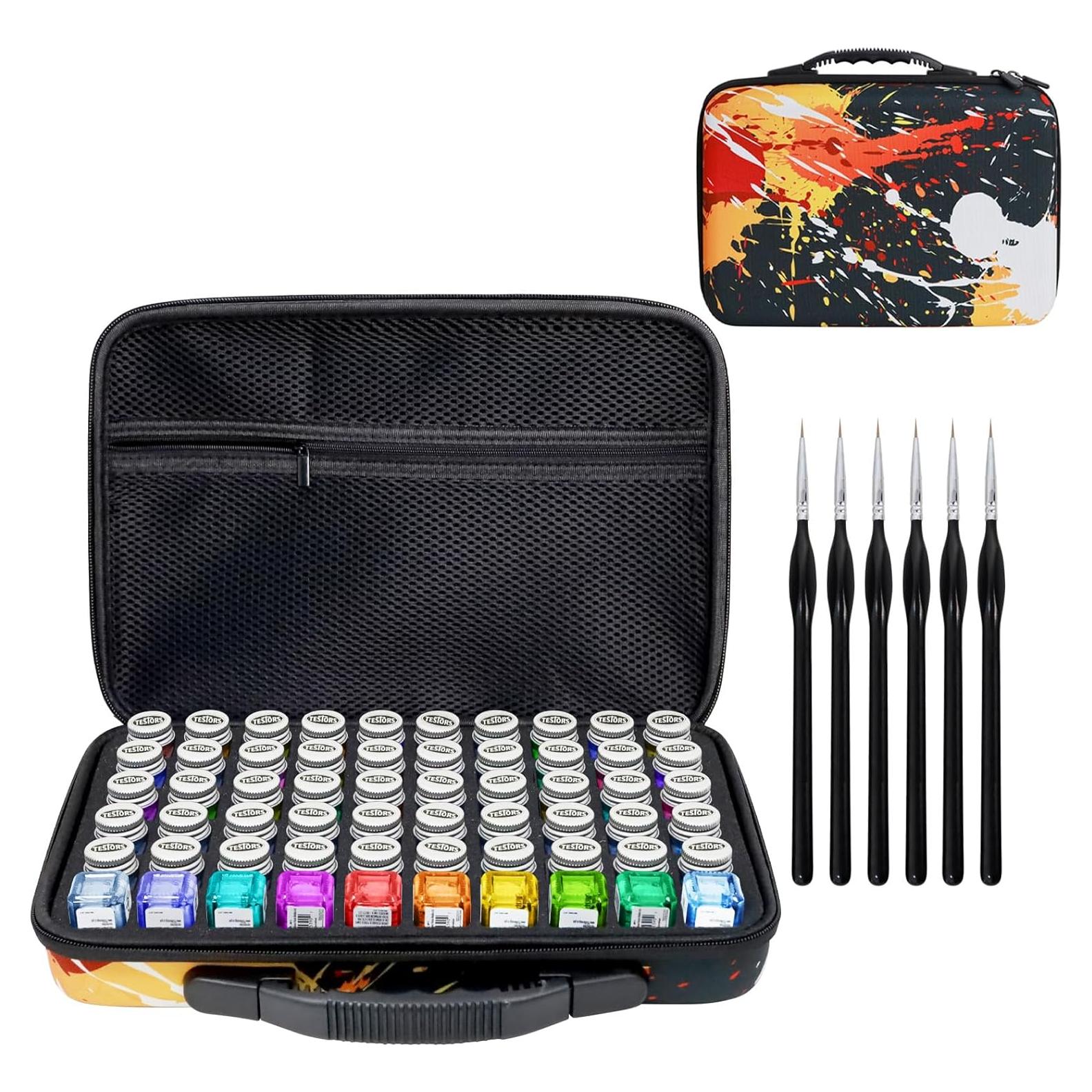 Estuche de Almacenamiento ZORETCO para 60 Pinturas y 6 Pinceles