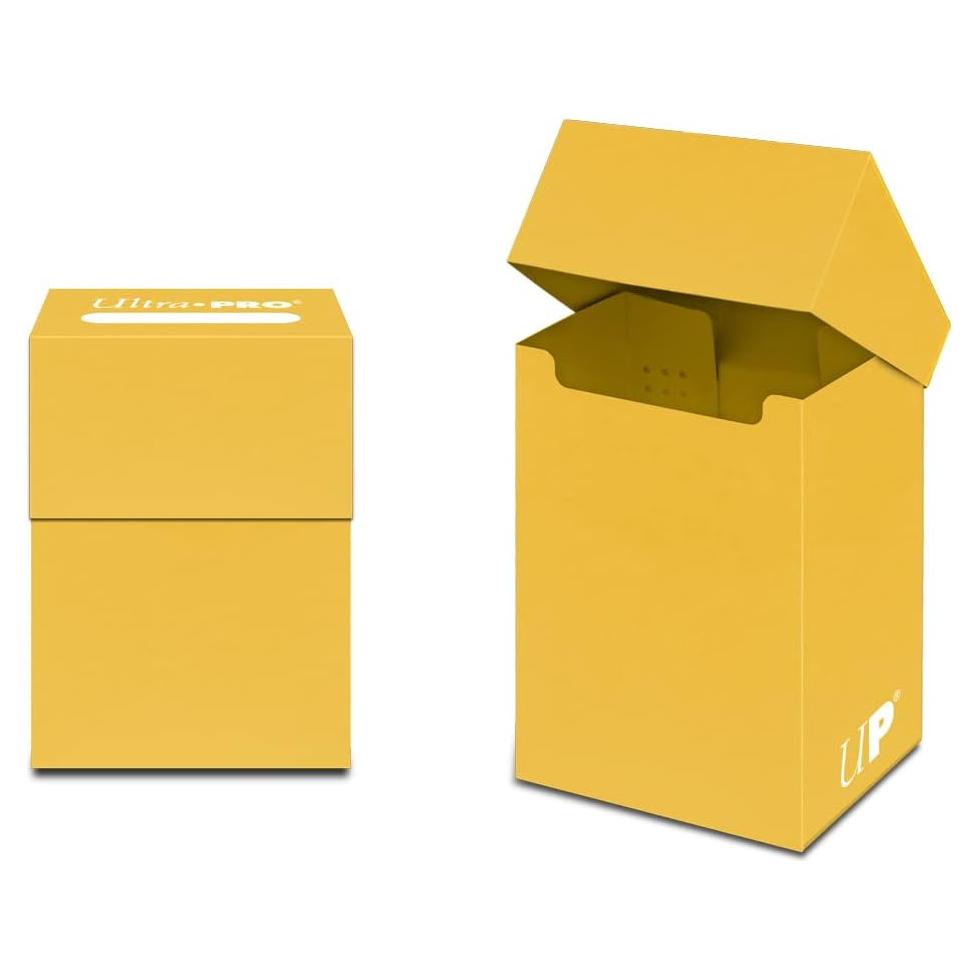 Caja de Barajas Estándar Ultra PRO Amarillo 80 Cartas