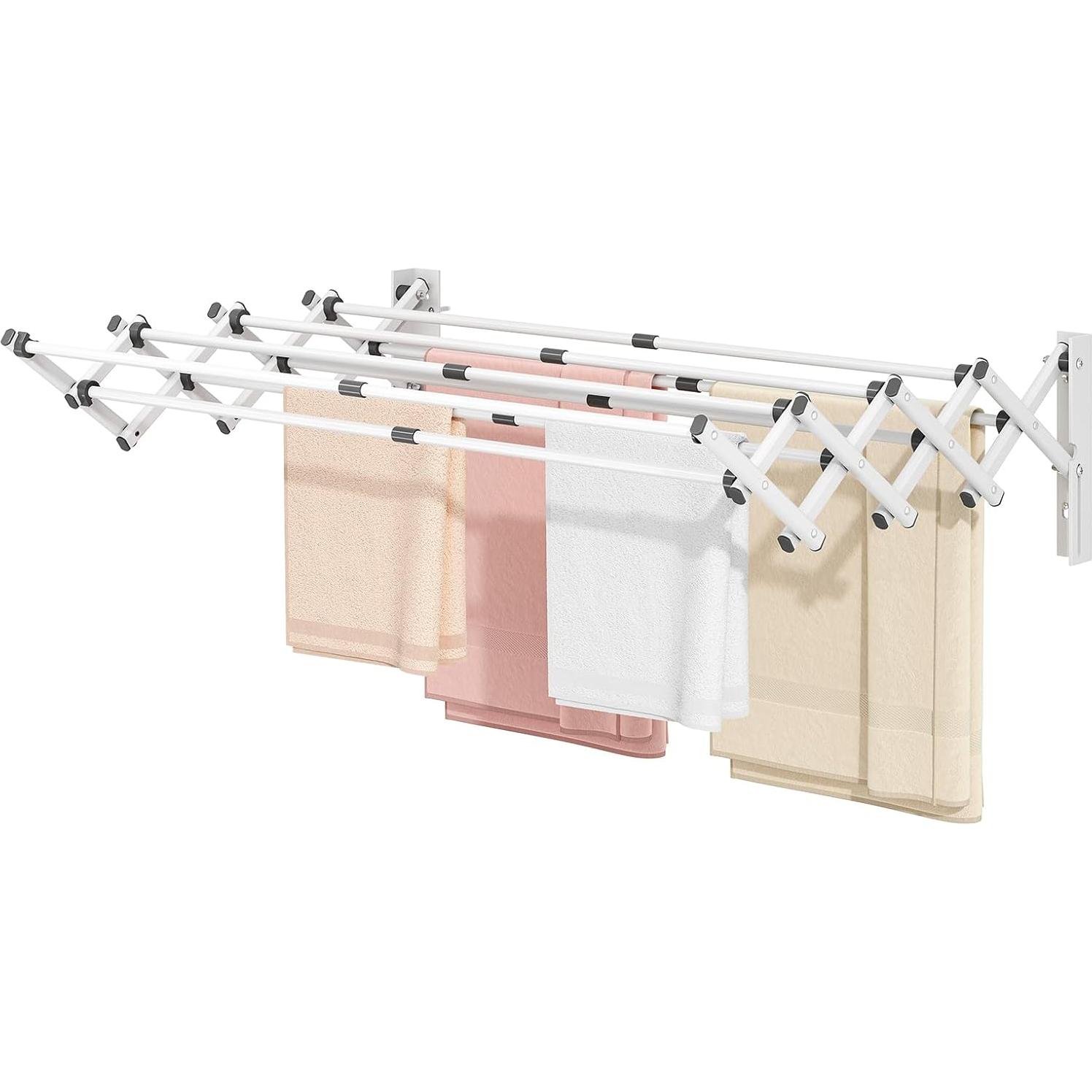 Estante de Secado de Ropa Plegable APEXCHASER Blanco 18.14 kg