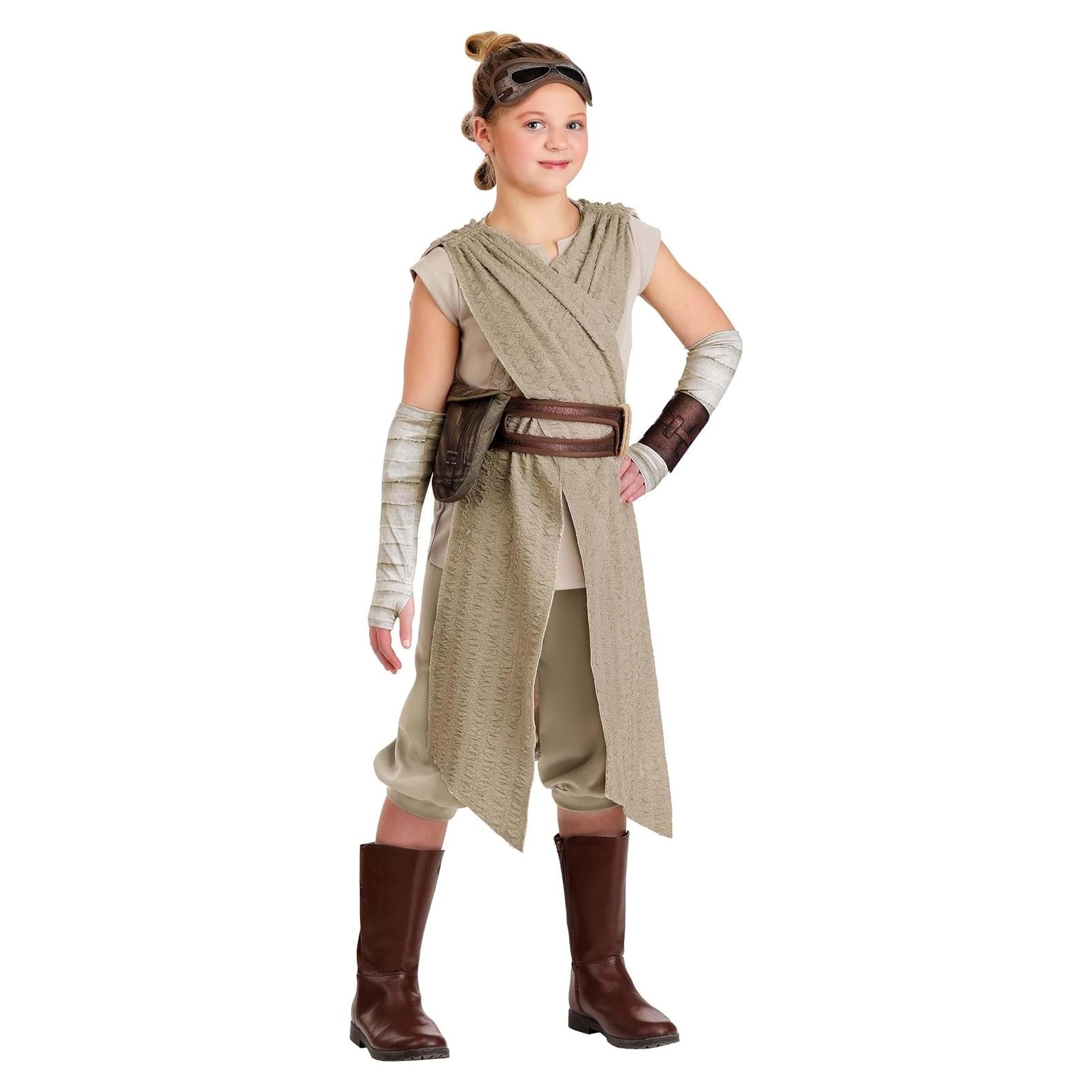 Disfraz Deluxe Rey Star Wars Niñas Mediano - Atuendo Jedi