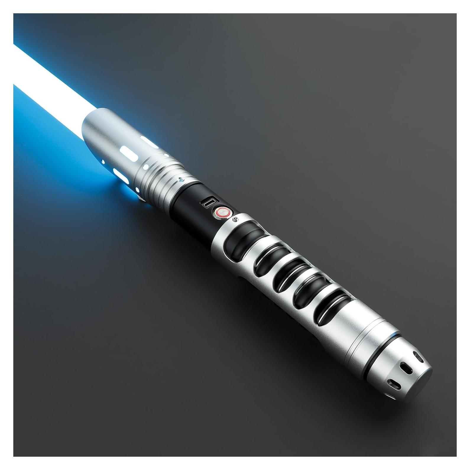 Sable de Luz Dueling CVCBSER RGB-X Plata 92 cm 15 Colores 12 Sonidos