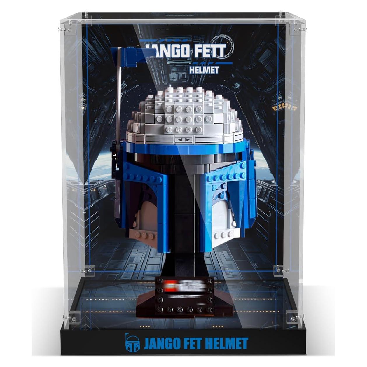 Caja de Exhibición Acrílica NAOCARD para Casco Jango Fett