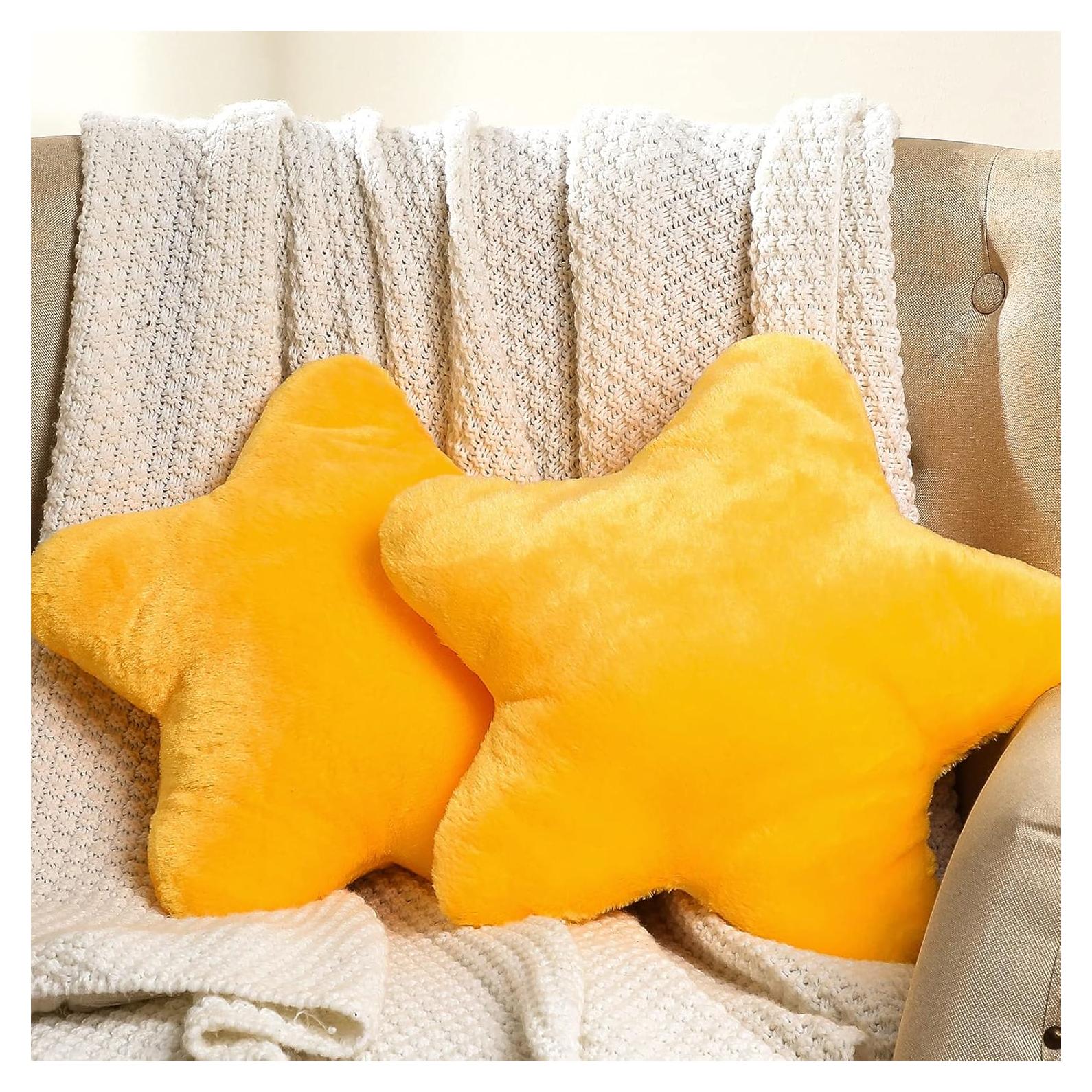 Almohadas de Peluche Estrella Amarilla Sumind - 2 Pcs 40 cm