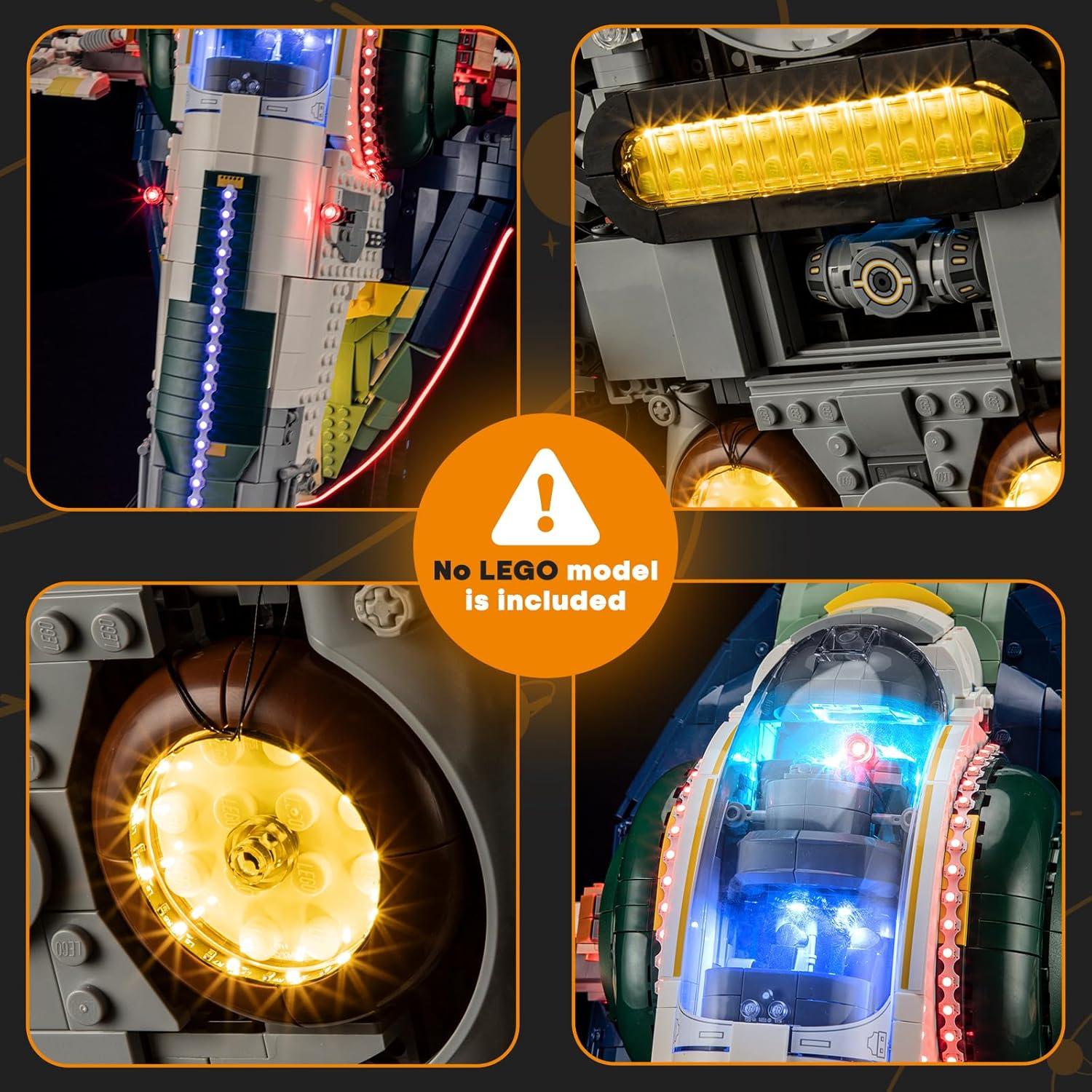 Kit de Iluminación LED Lightailing para Lego 75409 Nave Firespray