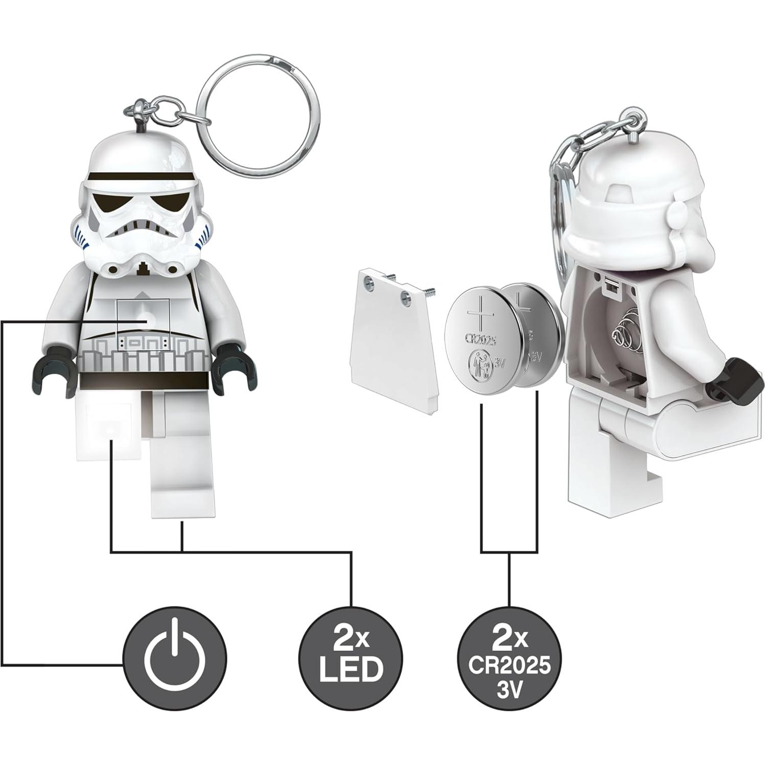 LEGO Star Wars Paquete de Luz de Llave Darth Vader y Stormtrooper